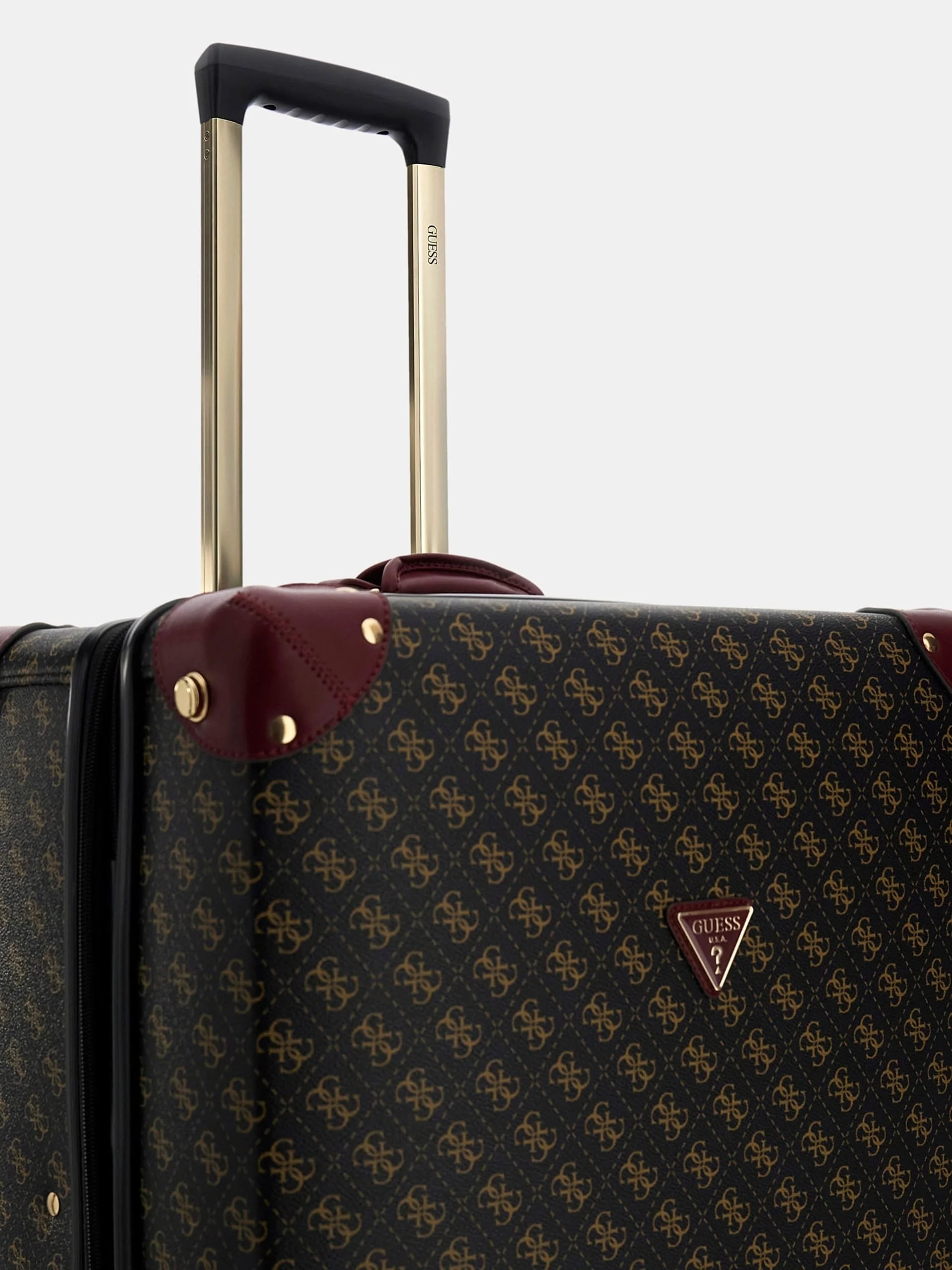 Guess Latona 28 İnç 8 Tekerlekli Kadın Kahverengi Valiz TWLQ9211988-BNL