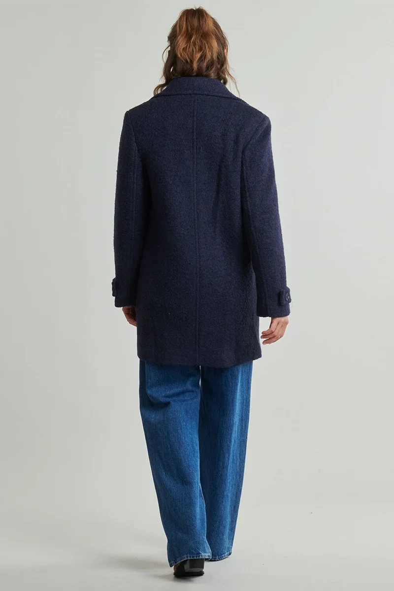 Guess Leona Kadın Mavi Yün Karışımlı Kaban W5BL22W5442-G77G