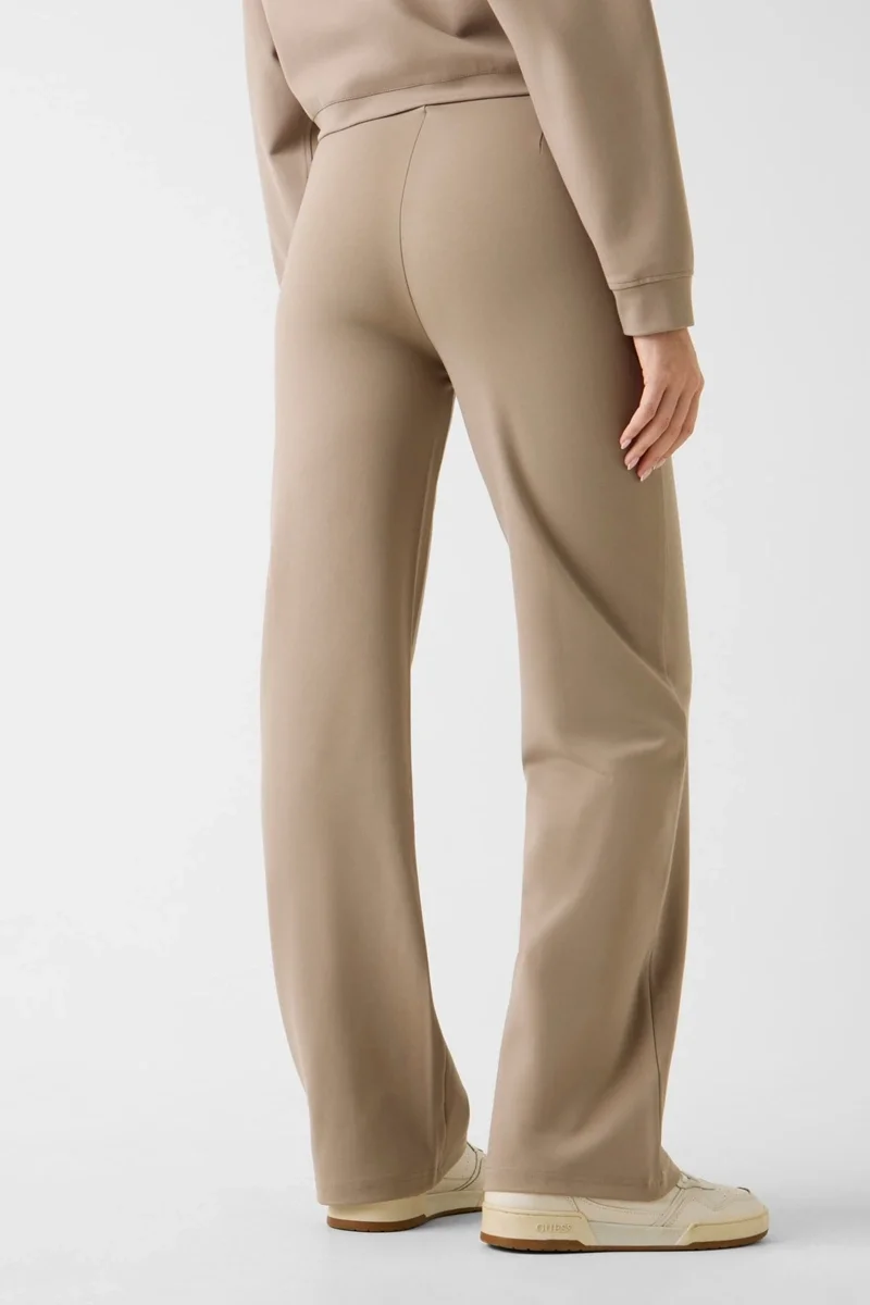 Guess Lia Düz Paça Kadın Bej Eşofman Altı V6RB04KCJY2-A117