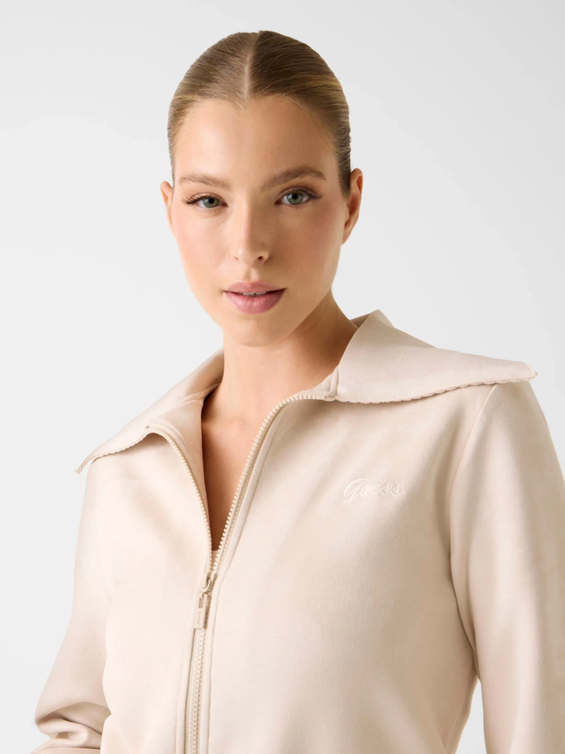 Guess Lia Tam Fermuarlı Kadın Çok Renkli Sweatshirt V6RQ04KCJY2-G1FV