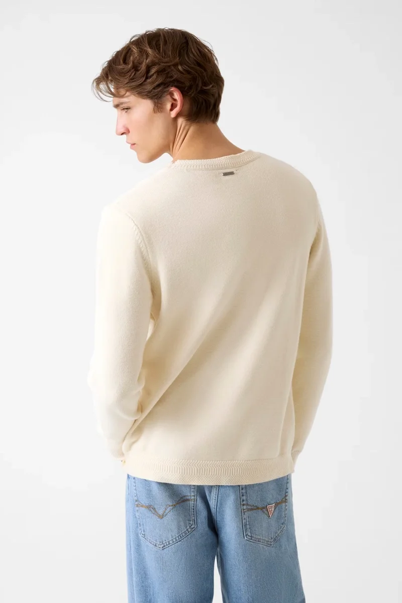 Guess Liam Erkek Krem  Kazak  M5BR35Z2ZK2-G1CV