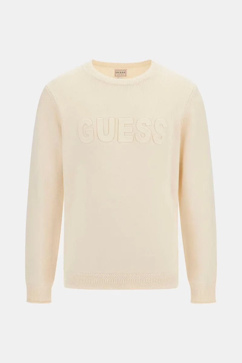 Guess Liam Erkek Krem  Kazak  M5BR35Z2ZK2-G1CV