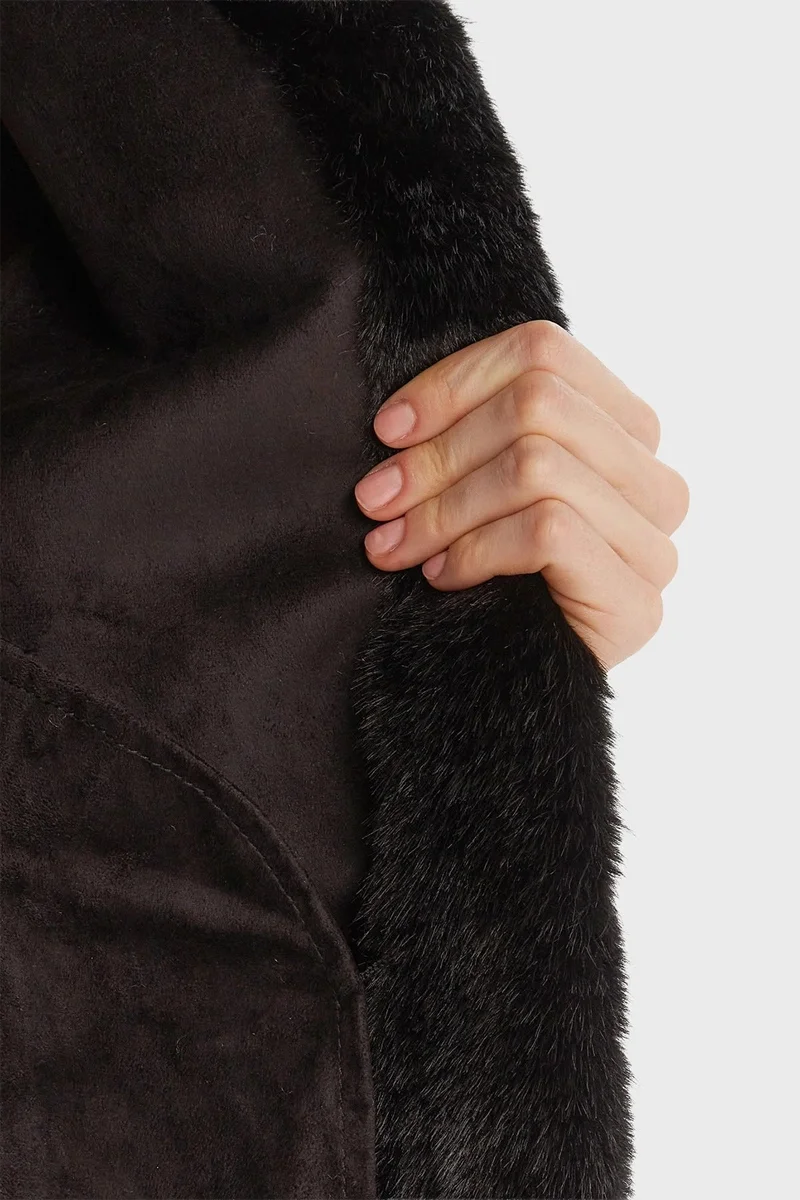 Guess Luna Kadın Siyah Kürk W5BL64W3920-JBLK