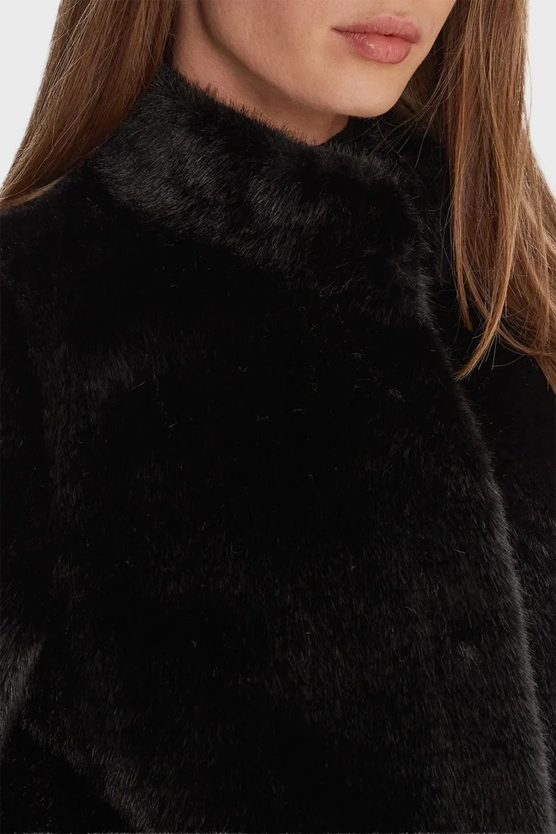 Guess Luna Kadın Siyah Kürk W5BL64W3920-JBLK