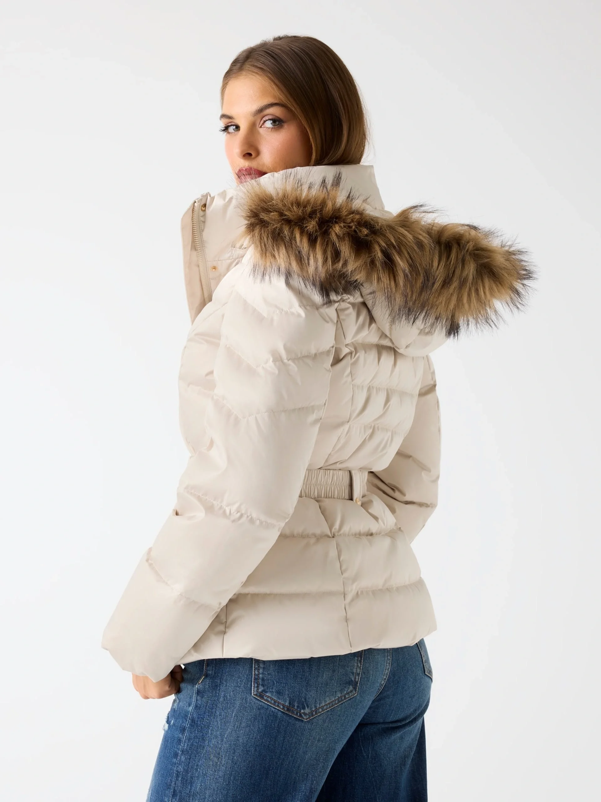 Guess Marina Kadın Krem  Mont  W5BL31W2802-A115