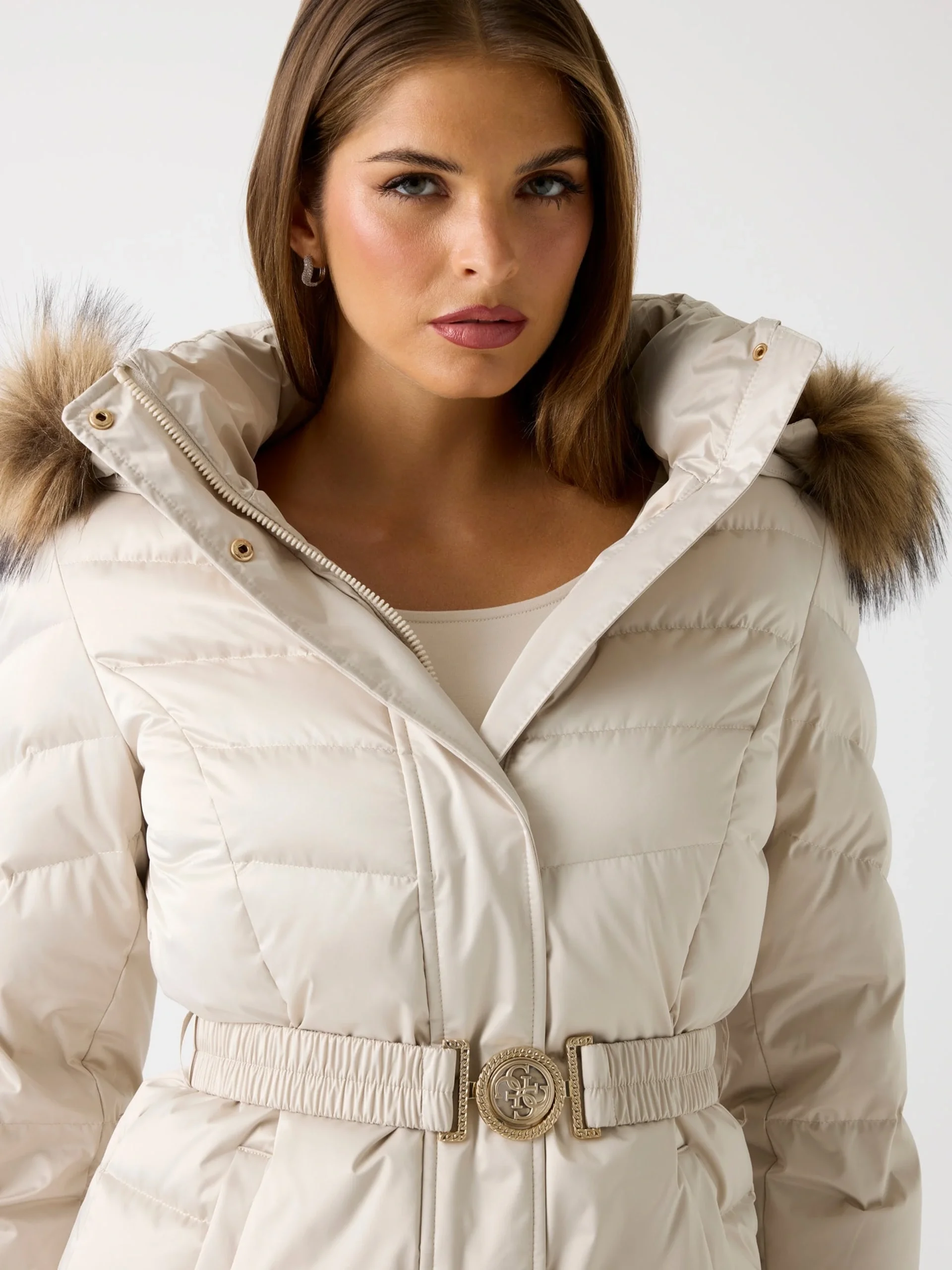 Guess Marina Kadın Krem  Mont  W5BL31W2802-A115