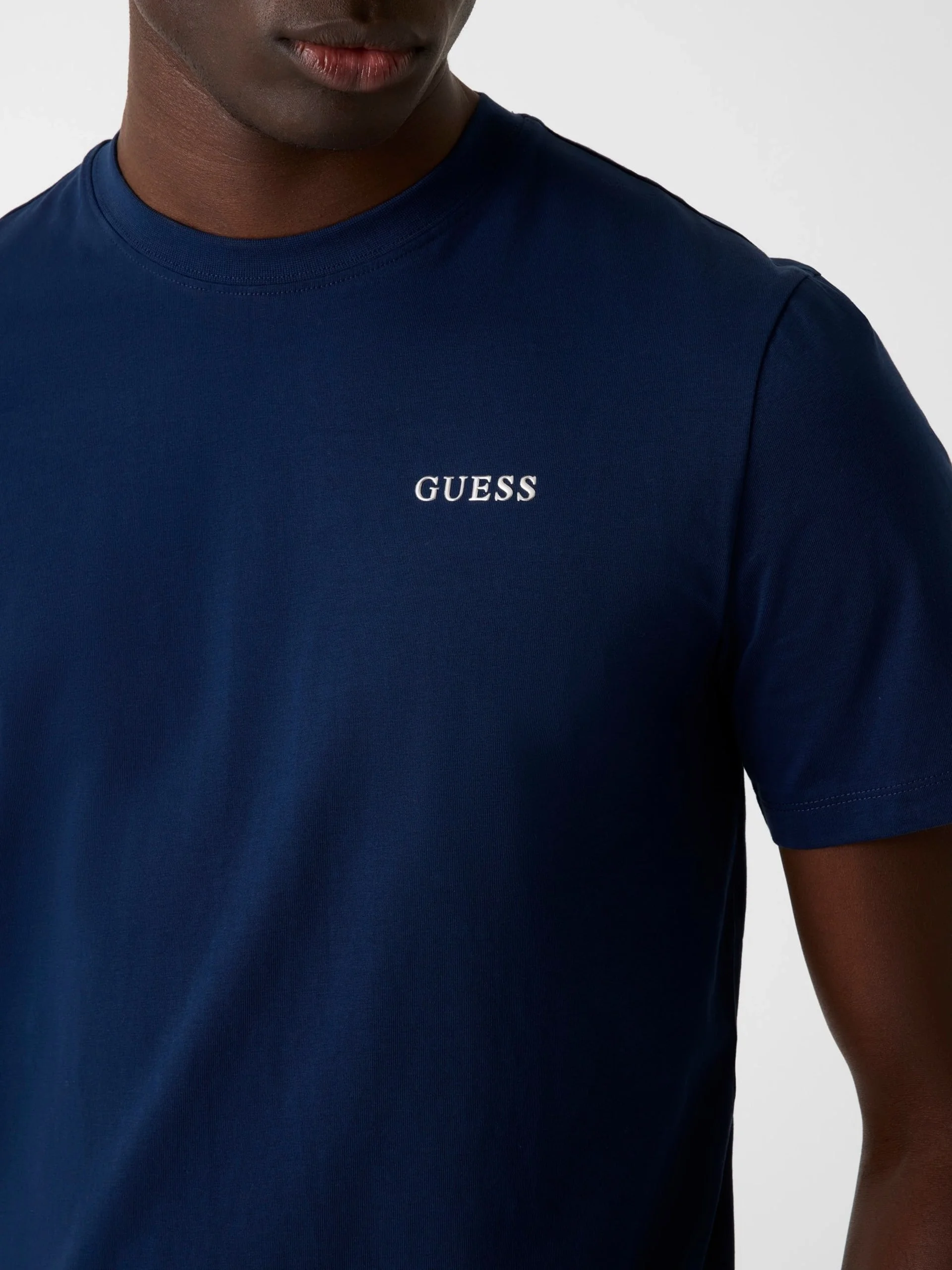 Guess Marzio Bisiklet Yaka Kısa Kollu Erkek Mavi T-shirt Z6RI17I3Z14-G7R1