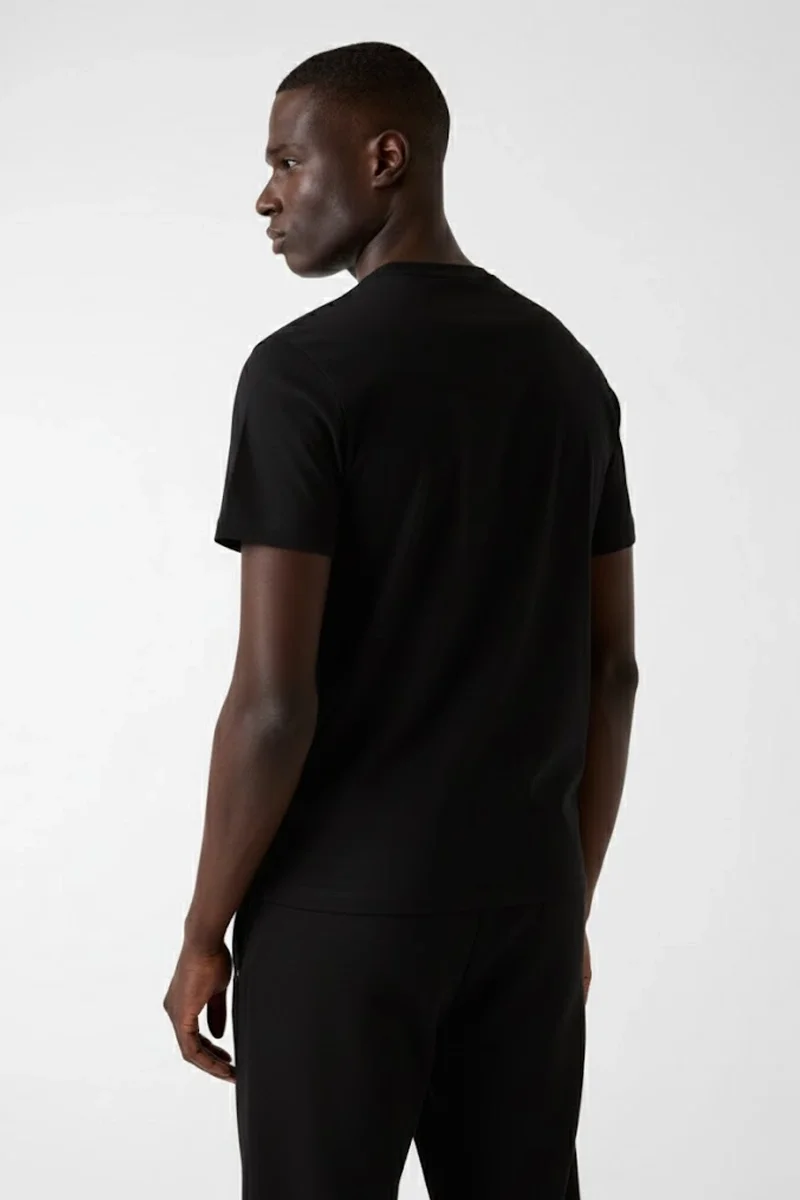 Guess Marzio Bisiklet Yaka Kısa Kollu Erkek Siyah T-shirt Z6RI17I3Z14-JBLK