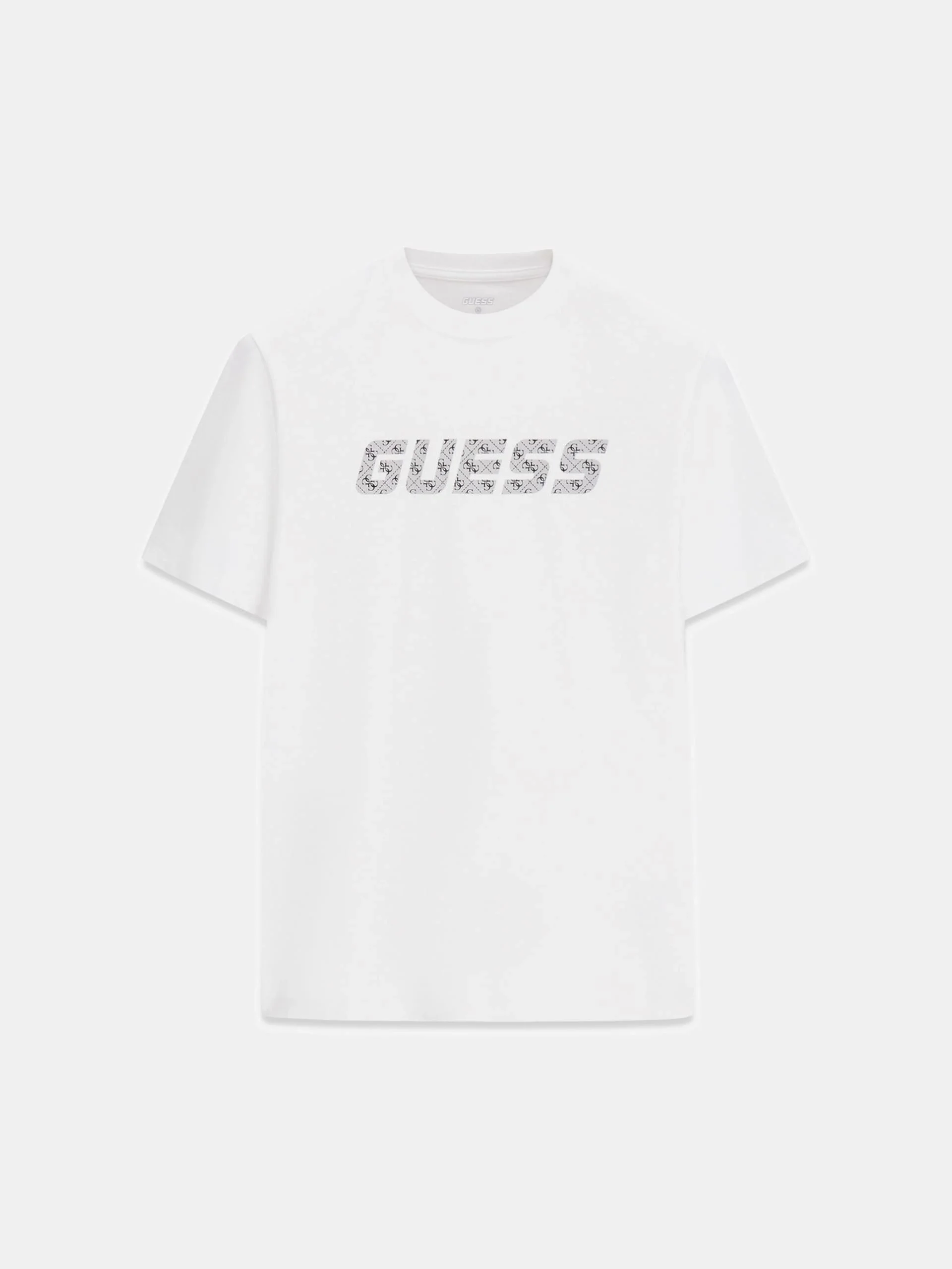 Guess Maska Bisiklet Yaka Kısa Kollu Erkek Beyaz T-shirt Z6RI15I3Z14-G018