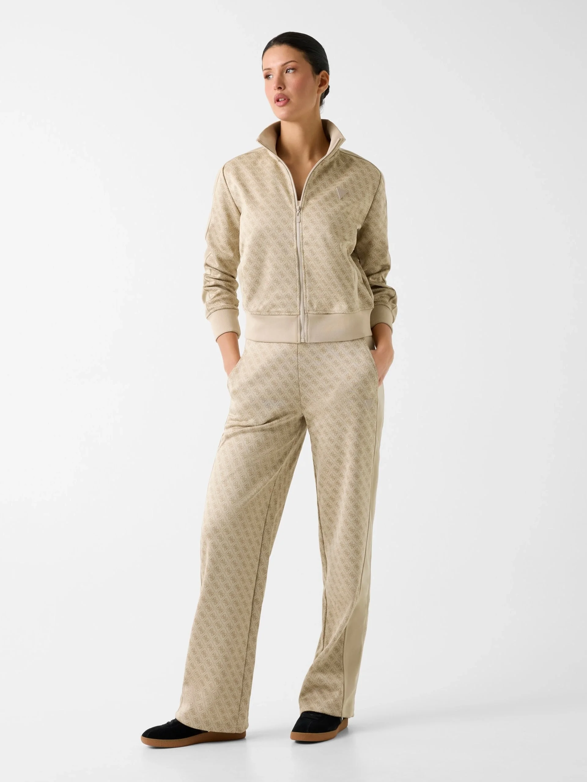 Guess Maya 4G Geniş Paça Kadın Çok Renkli Eşofman Altı V6RB09K2042-FNN0