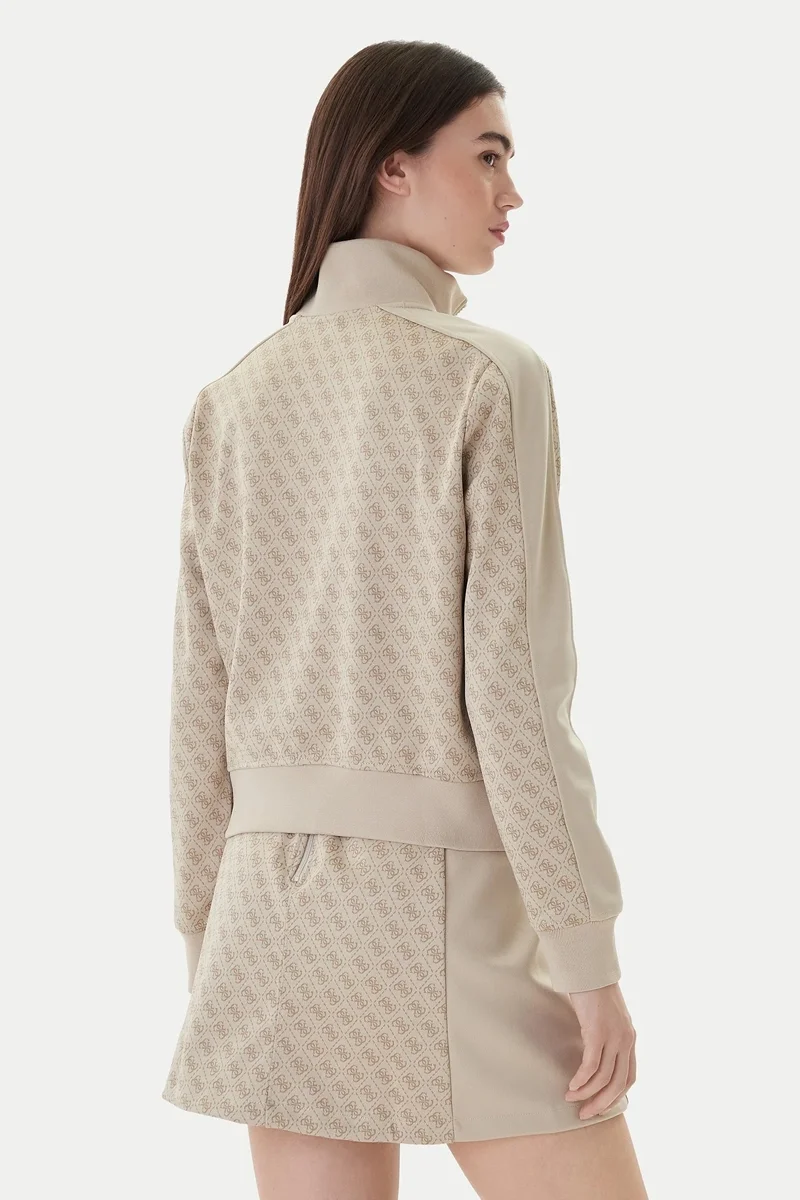 Guess Maya 4G Tam Fermuarlı Kadın Çok Renkli Sweatshirt V6RQ08K2042-FNN0