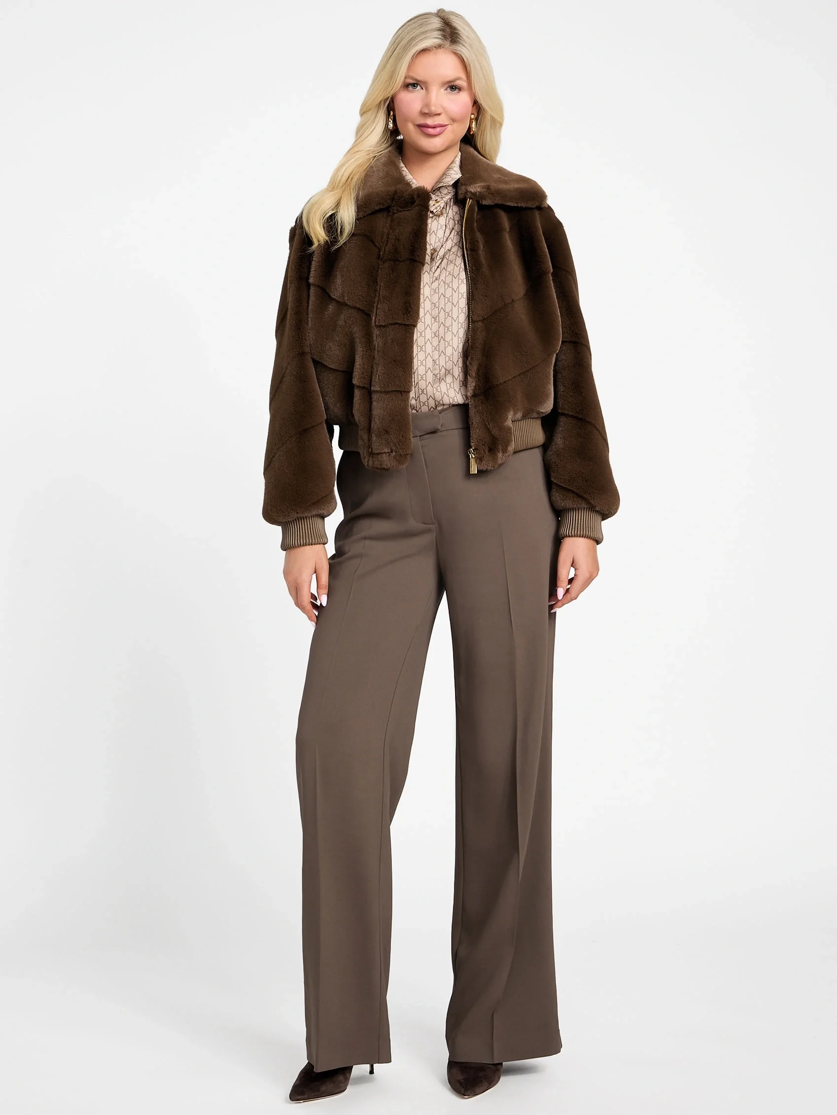 Guess Maya Kadın Kahverengi Ceket 5BGL117375A-F1AQ