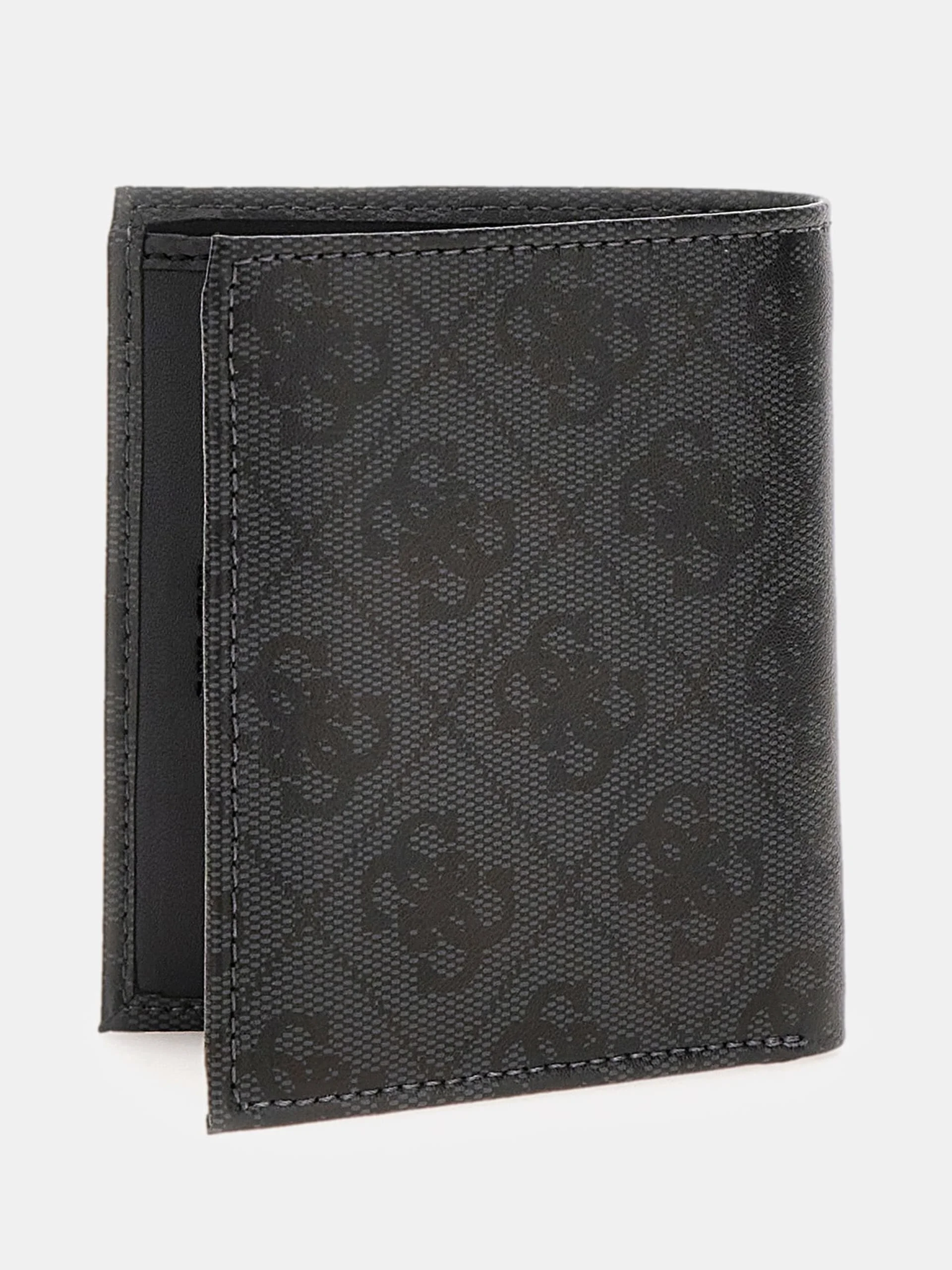 Guess Milano İkiye Katlanır Küçük Boy Erkek Siyah Cüzdan SMVELELEA22-BLA