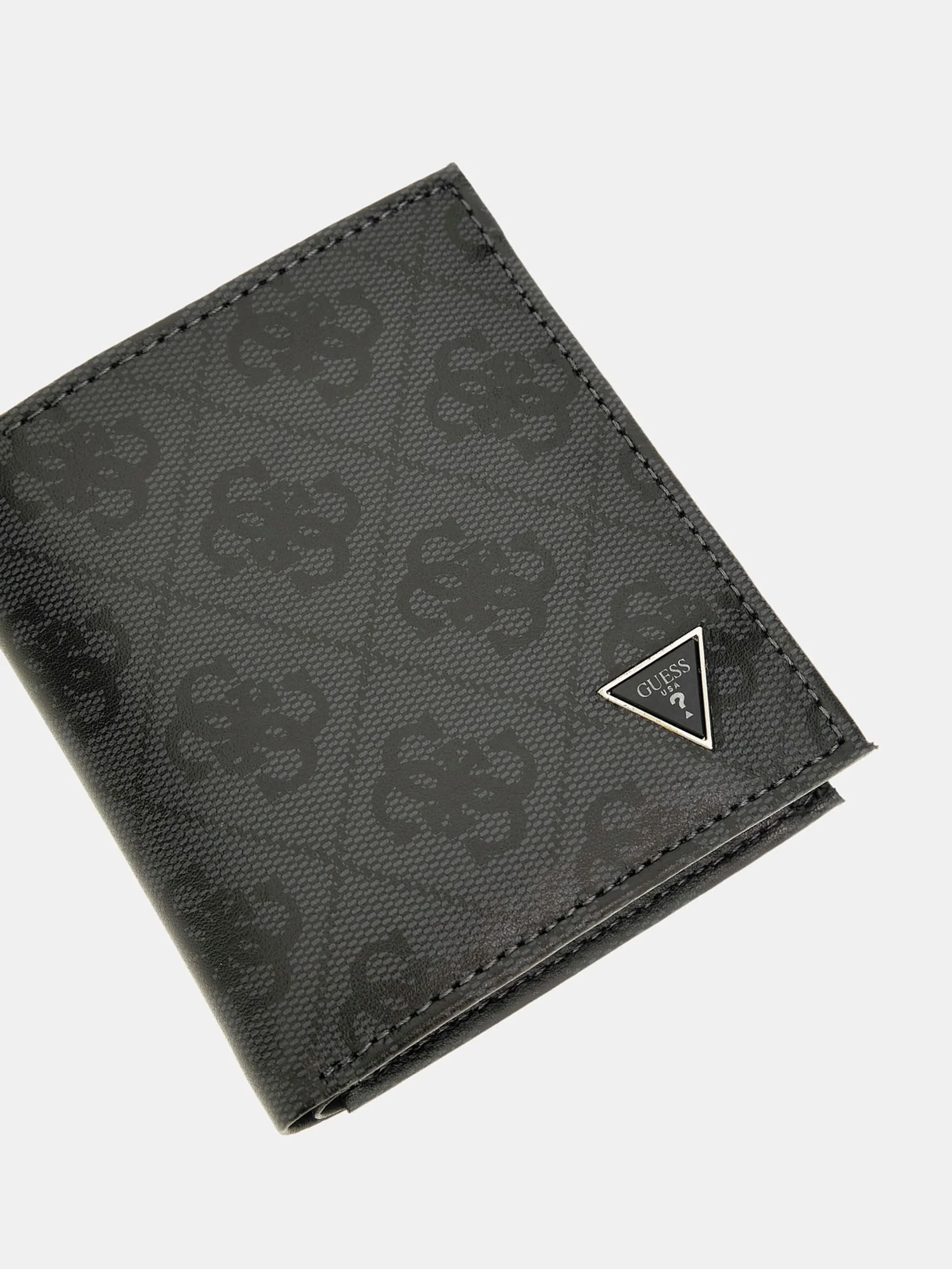 Guess Milano İkiye Katlanır Küçük Boy Erkek Siyah Cüzdan SMVELELEA22-BLA