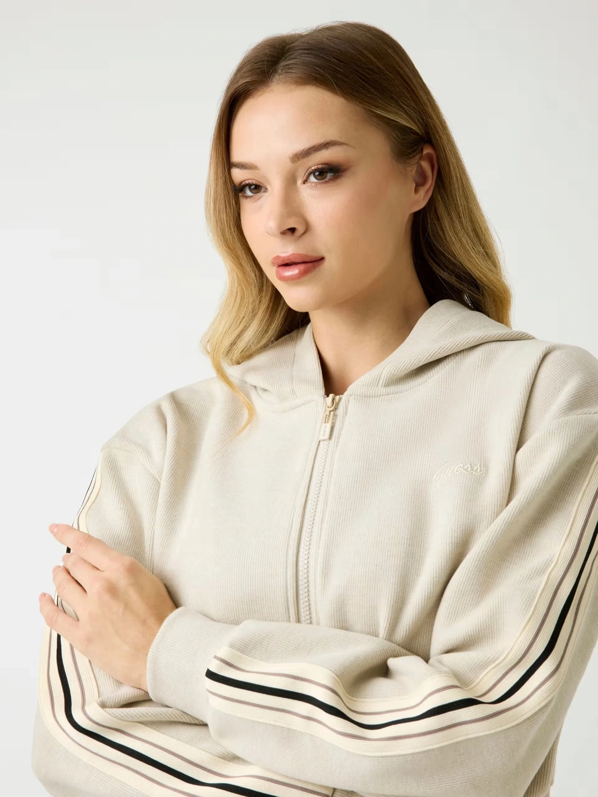 Guess Muriel Kadın Çok Renkli Aktif Yün Karışımlı Sweatshirt V5BQ17KCX52-H11F