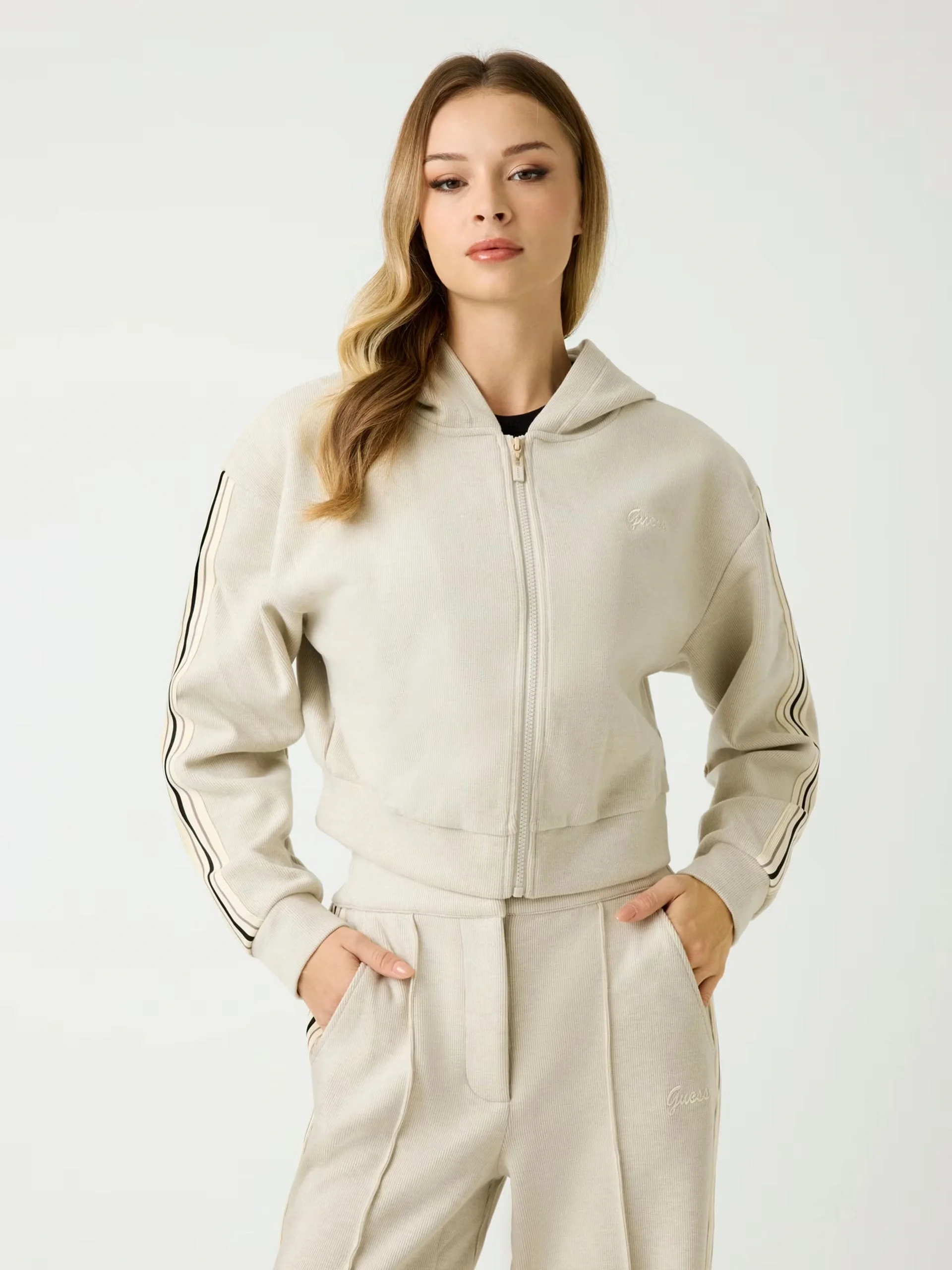 Guess Muriel Kadın Çok Renkli Aktif Yün Karışımlı Sweatshirt V5BQ17KCX52-H11F