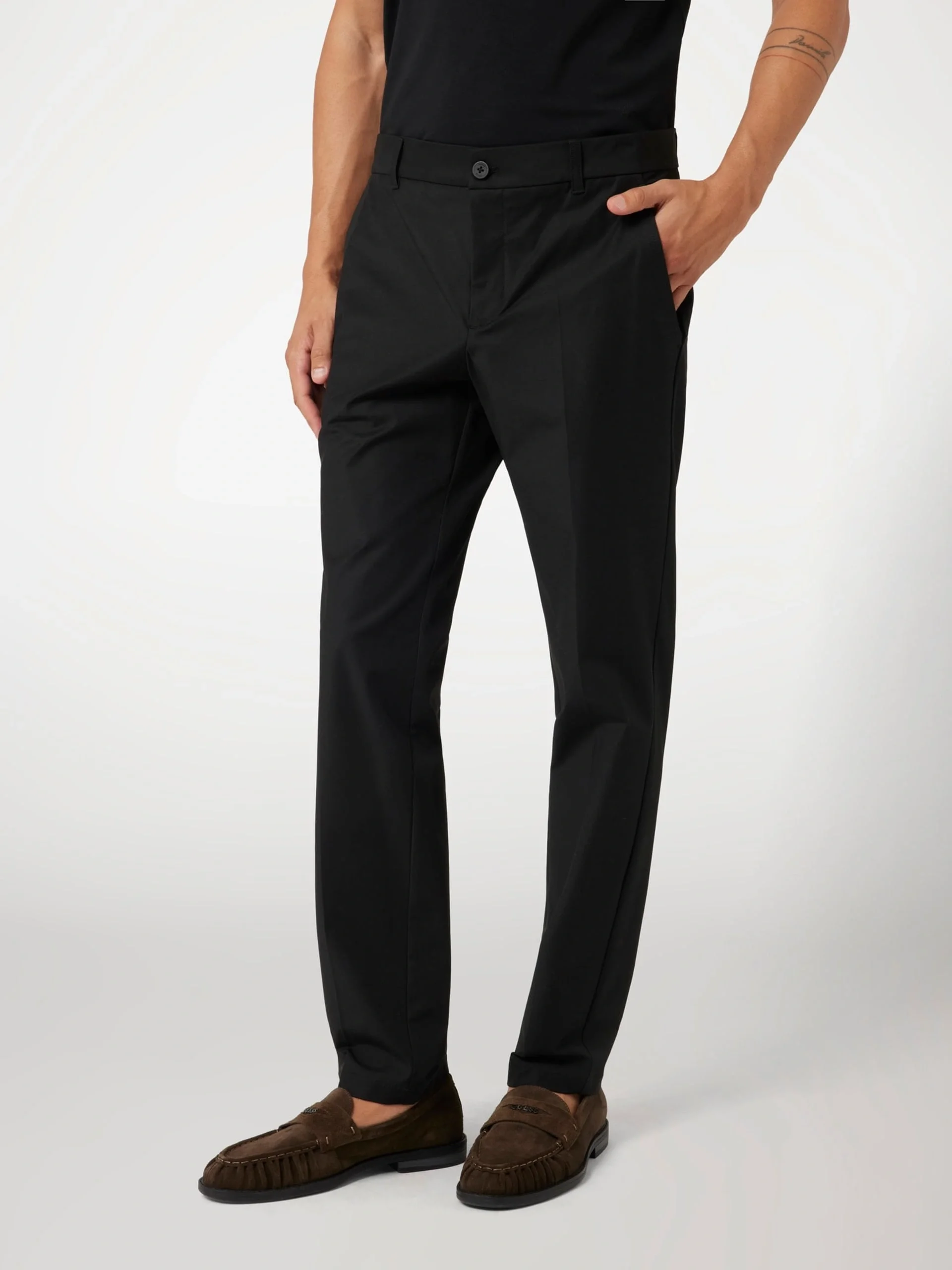 Guess Myron Erkek Siyah Slim Fit Pantolon M4YB01WG9Z2-JBLK