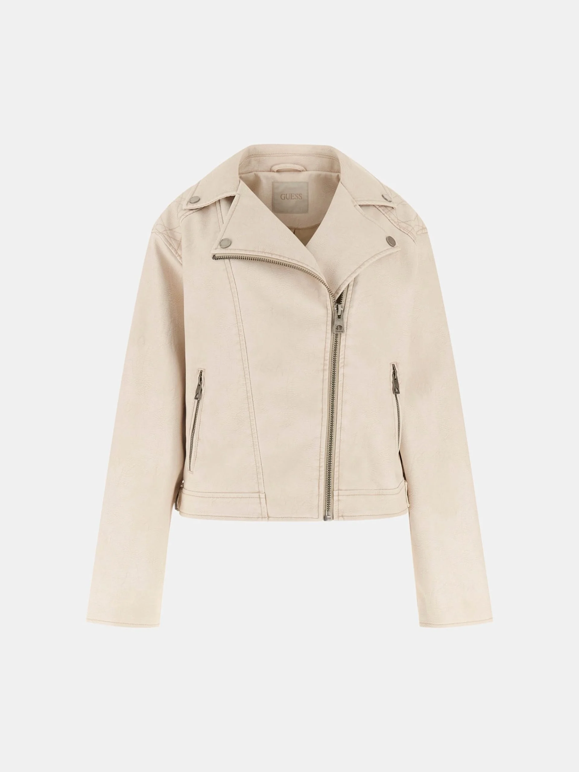 Guess Nada Vintage Biker Kadın Kahverengi Ceket W6RL09WH1X0-G1FG