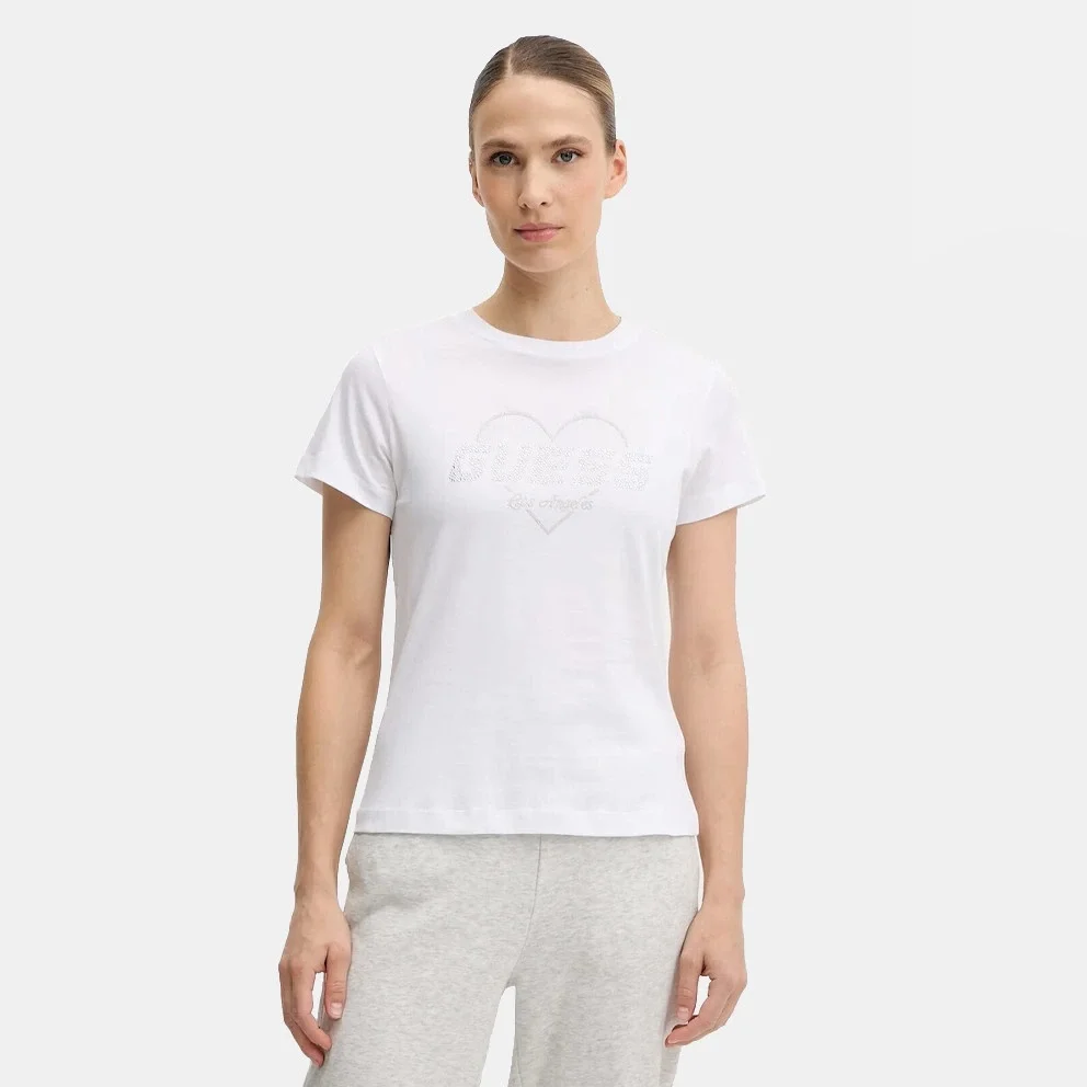 Guess Narciso Kadın Beyaz Aktif Regular Fit T-Shirt V5GI10K9RM1-G018