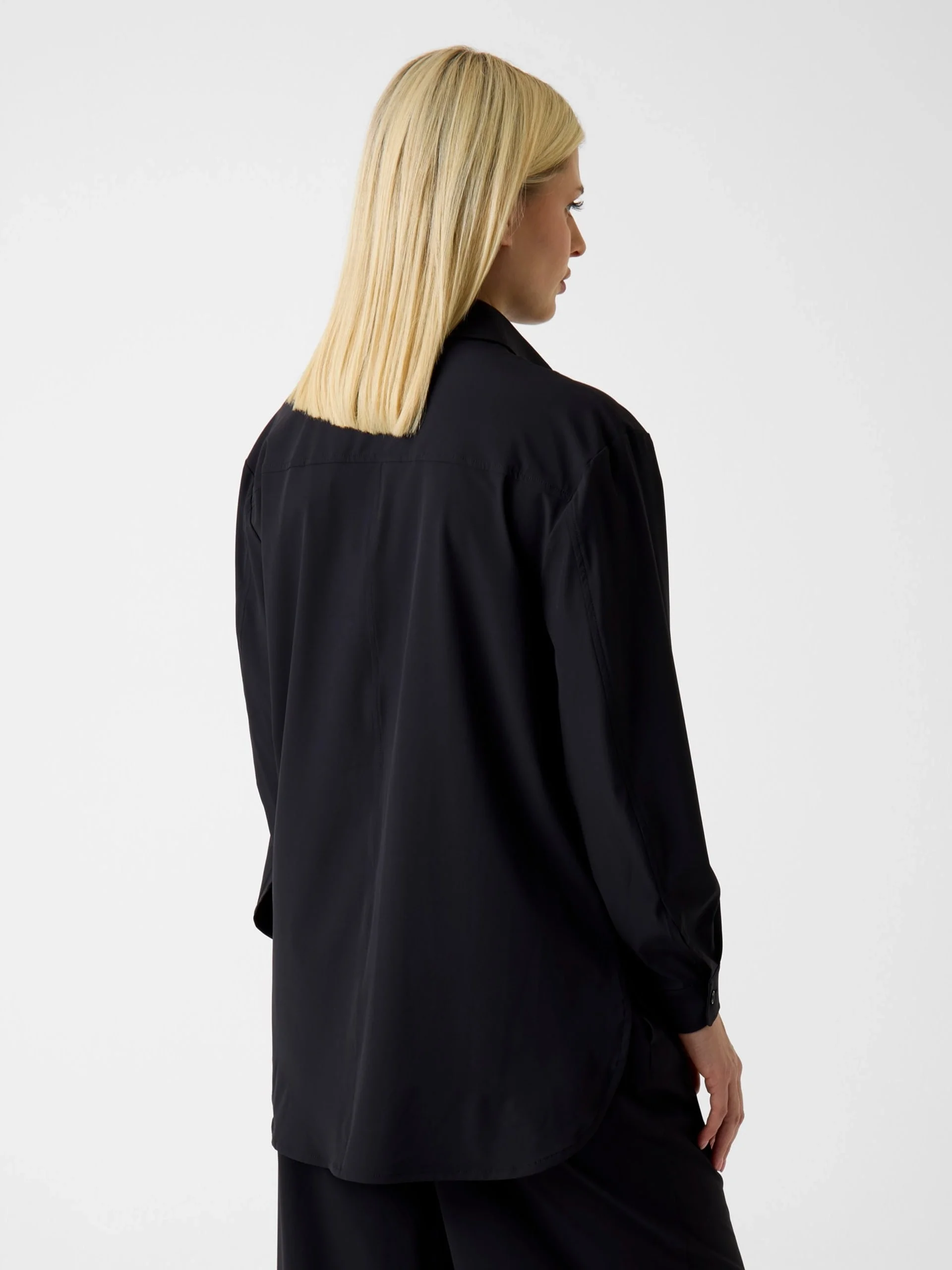 Guess Nat Ceket Gömlek Kadın Siyah Gömlek V6RH00WL232-JBLK