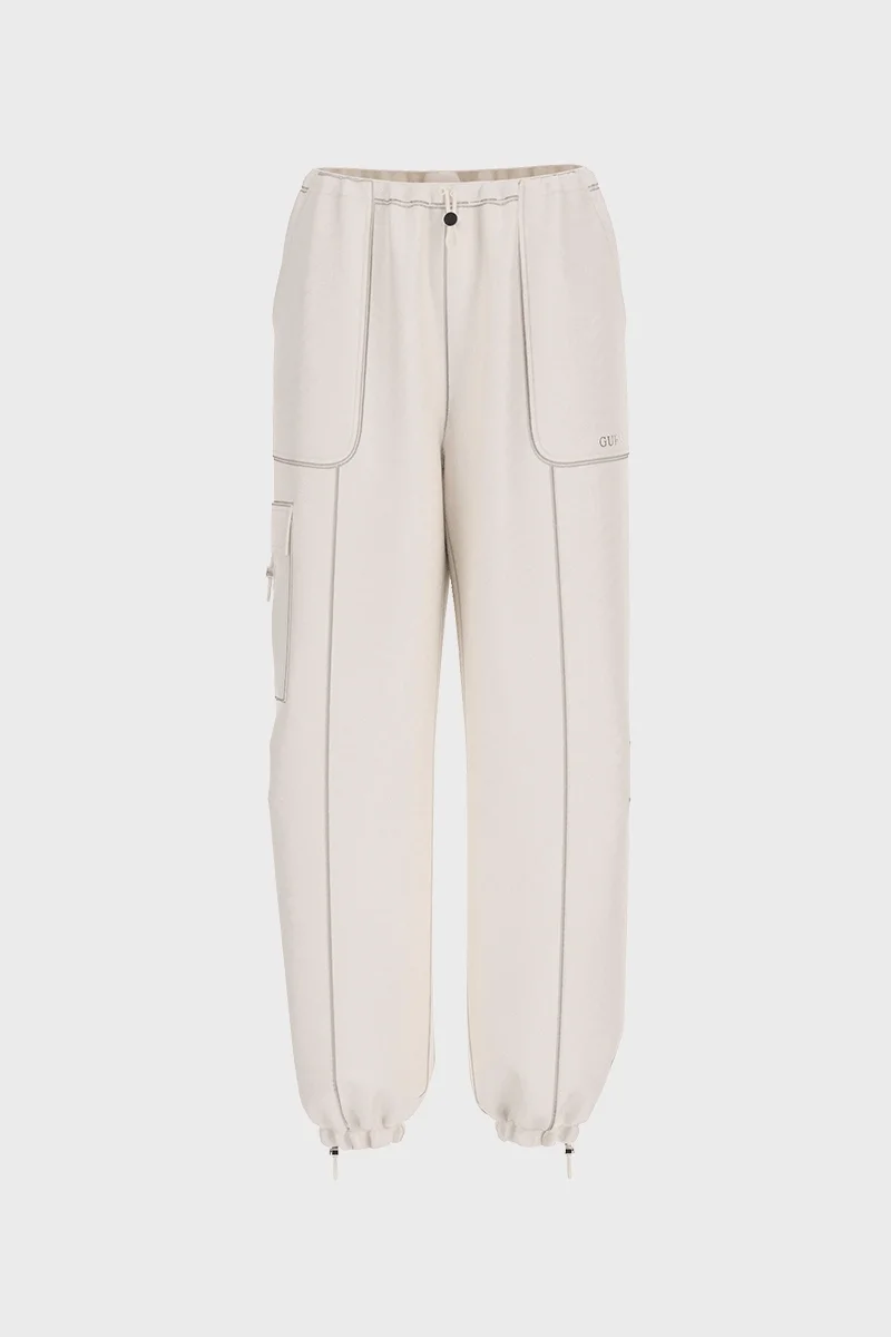 Guess Nat Kargo Kadın Beyaz Eşofman Altı V6RB16WL232-G027