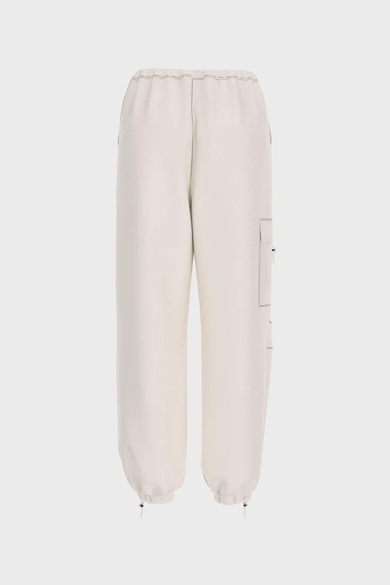 Guess Nat Kargo Kadın Beyaz Eşofman Altı V6RB16WL232-G027