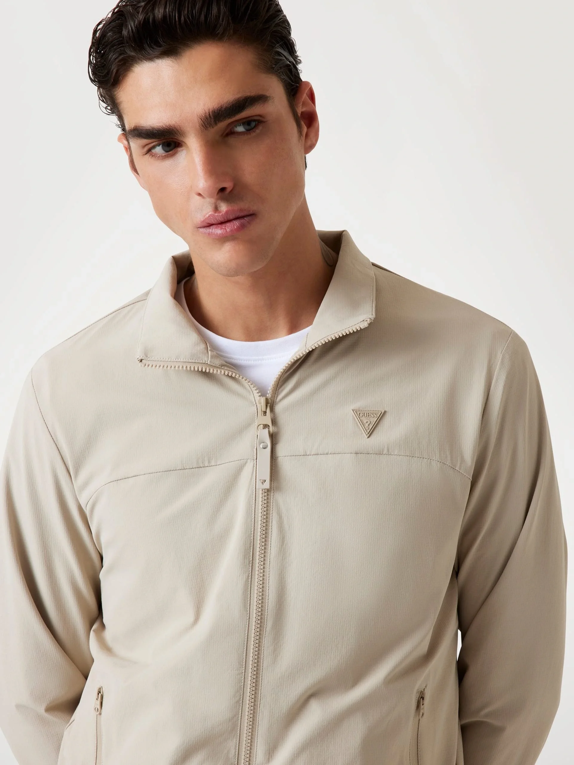 Guess New Amos Erkek Bej Aktif Ceket Z5YL07WH2H0-G1CA