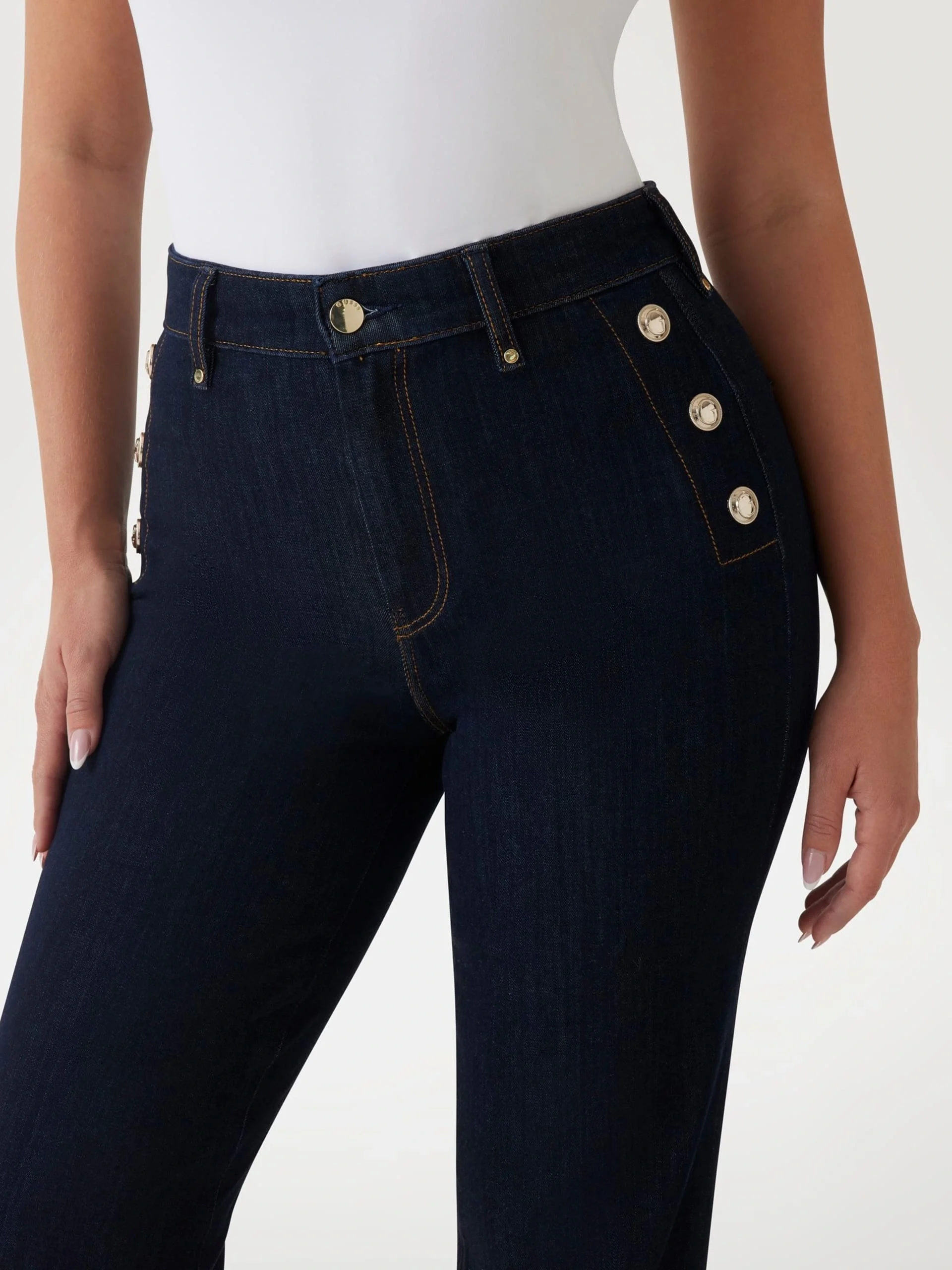 Guess New Faye Kadın Lacivert Modal Karışımlı Skinny Fit Jean W5RA0PD5PW1-BFIN