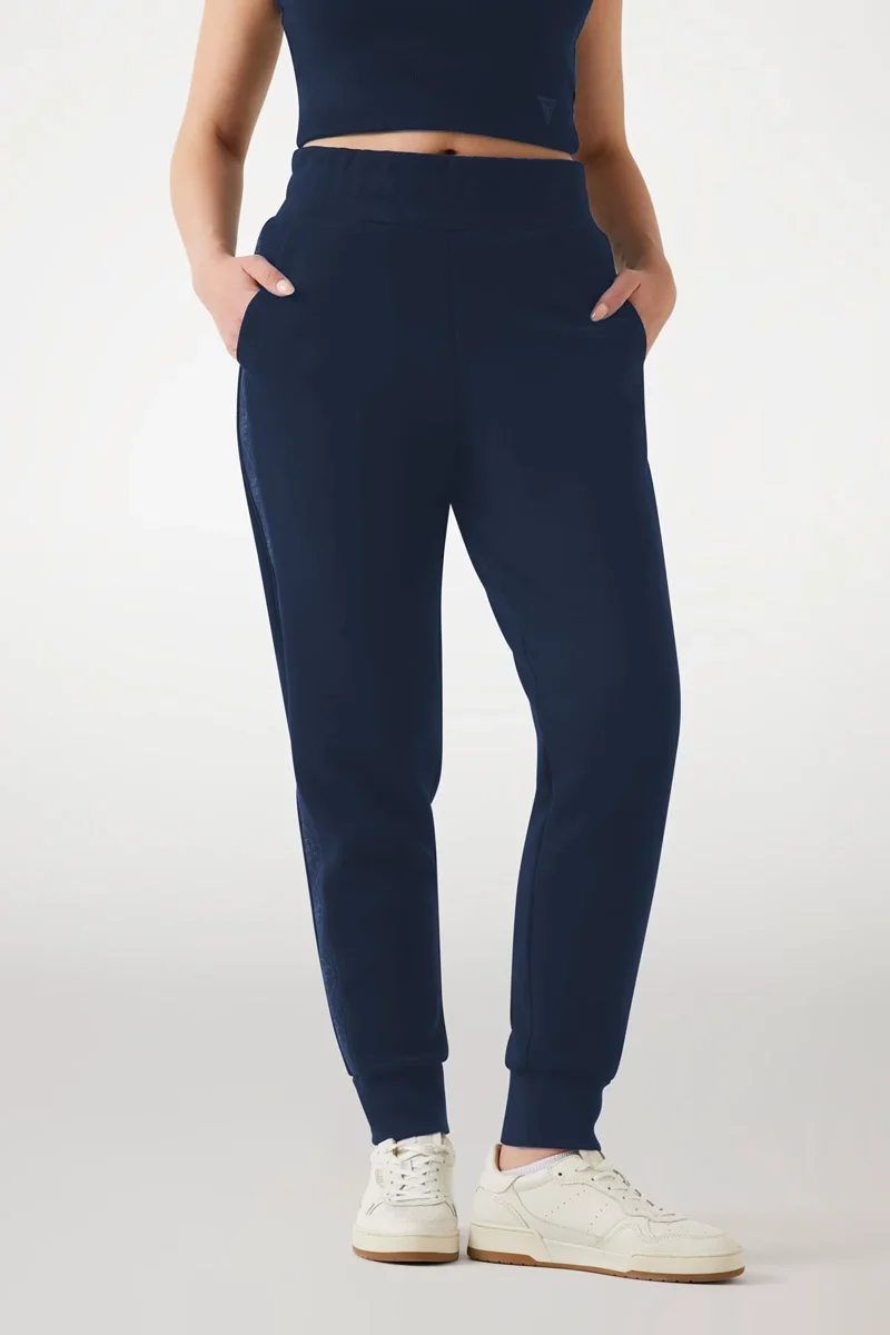 Guess New Victoire Kadın Mavi Scuba Pantolon W5YB11KBYE2-G7J6