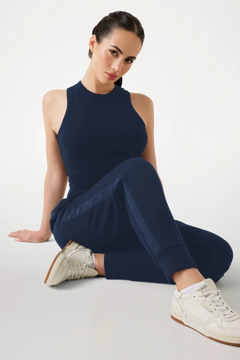 Guess New Victoire Kadın Mavi Scuba Pantolon W5YB11KBYE2-G7J6