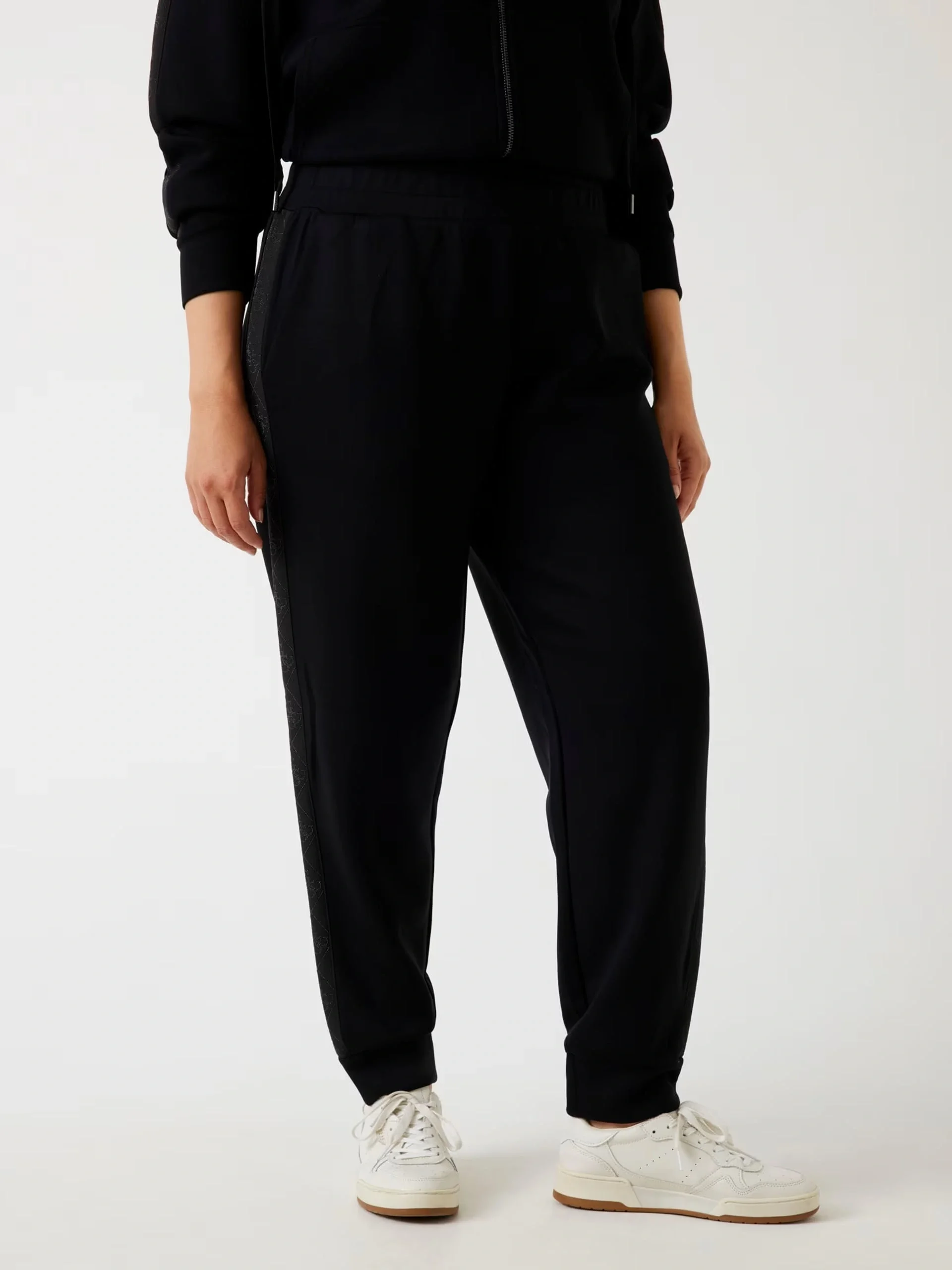 Guess New Victoire Kadın Siyah Scuba Pantolon W5YB11KBYE2-JBLK