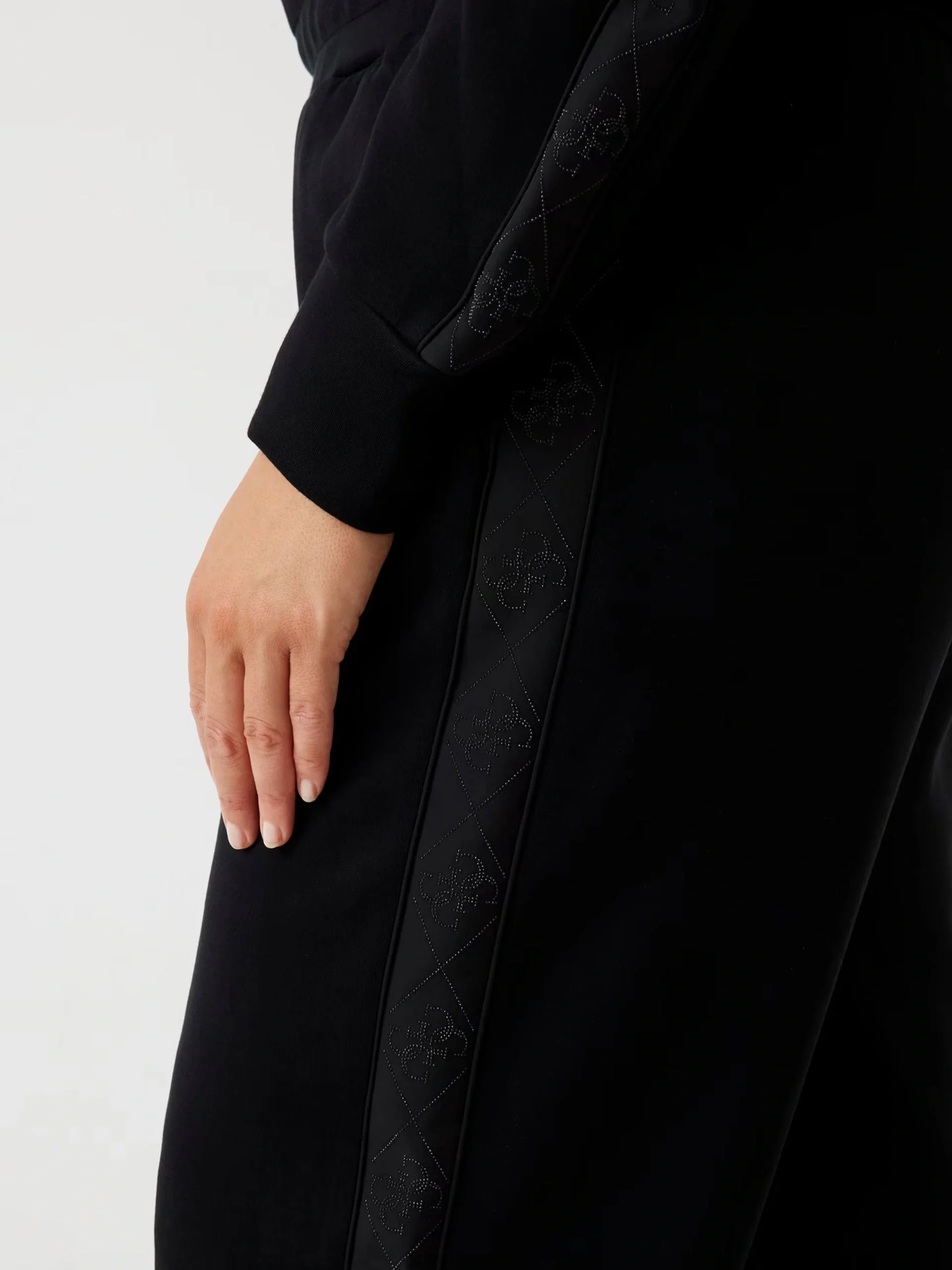 Guess New Victoire Kadın Siyah Scuba Pantolon W5YB11KBYE2-JBLK