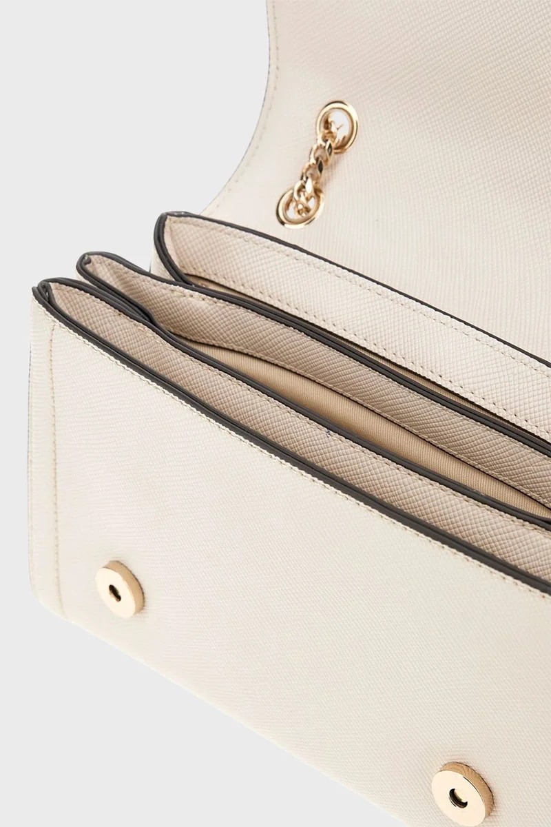 Guess Noelle II Dönüştürülebilir Çapraz Askılı Kadın Ekru Omuz Çantası HWZG9672210-BON