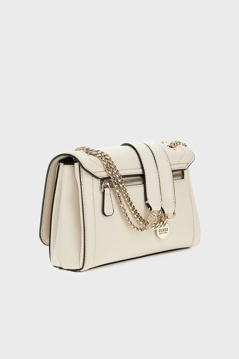 Guess Noelle II Dönüştürülebilir Çapraz Askılı Kadın Ekru Omuz Çantası HWZG9672210-BON