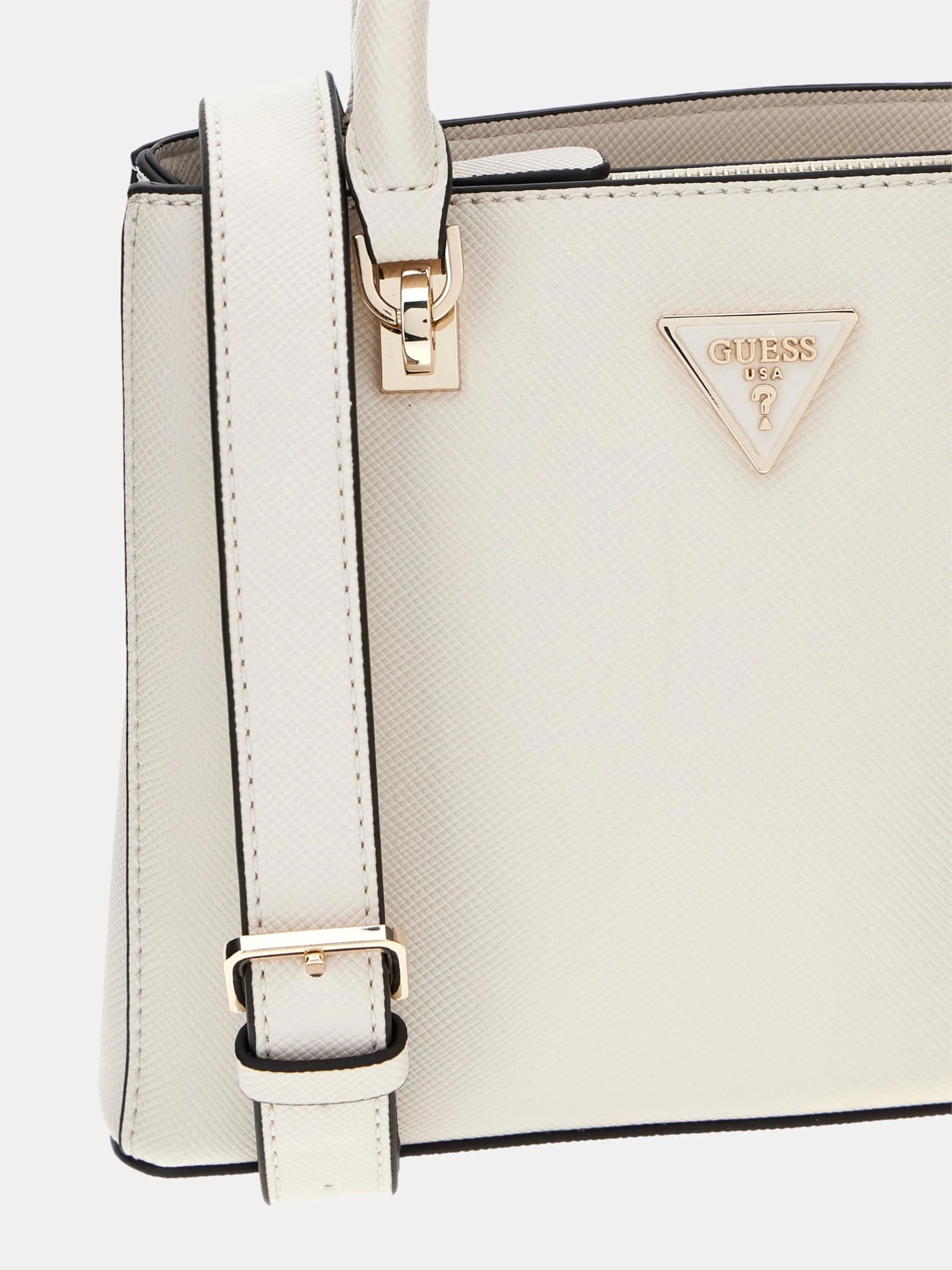 Guess Noelle II Küçük Çok Fonksiyonlu Kadın Ekru El Çantası HWZG9672050-BON