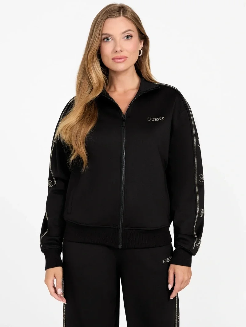 Guess Octavia Kadın Siyah Aktif Eşofman Üstü V5BQ15KCX22-JBLK