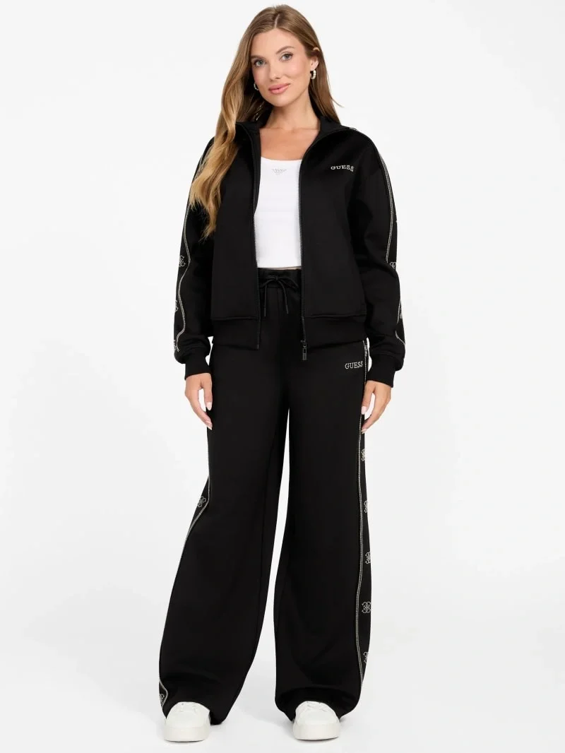 Guess Octavia Kadın Siyah Aktif Eşofman Üstü V5BQ15KCX22-JBLK