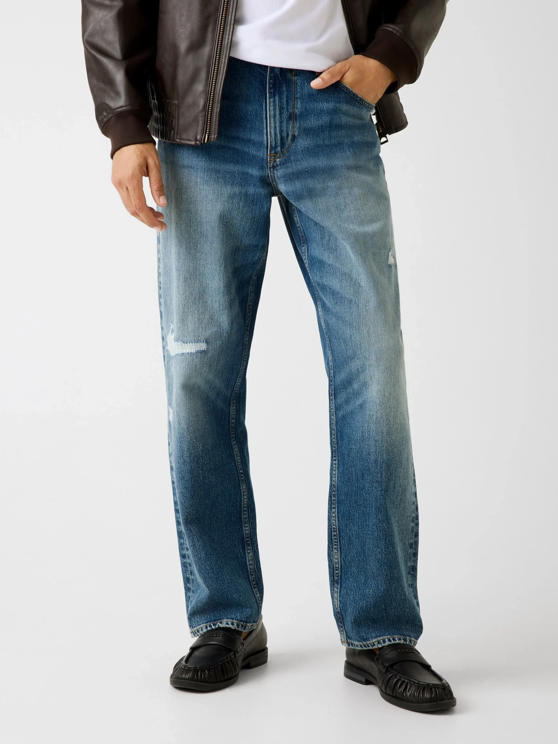 Guess Owen Erkek Mavi Jeans M6RAT5D6431-SDT1