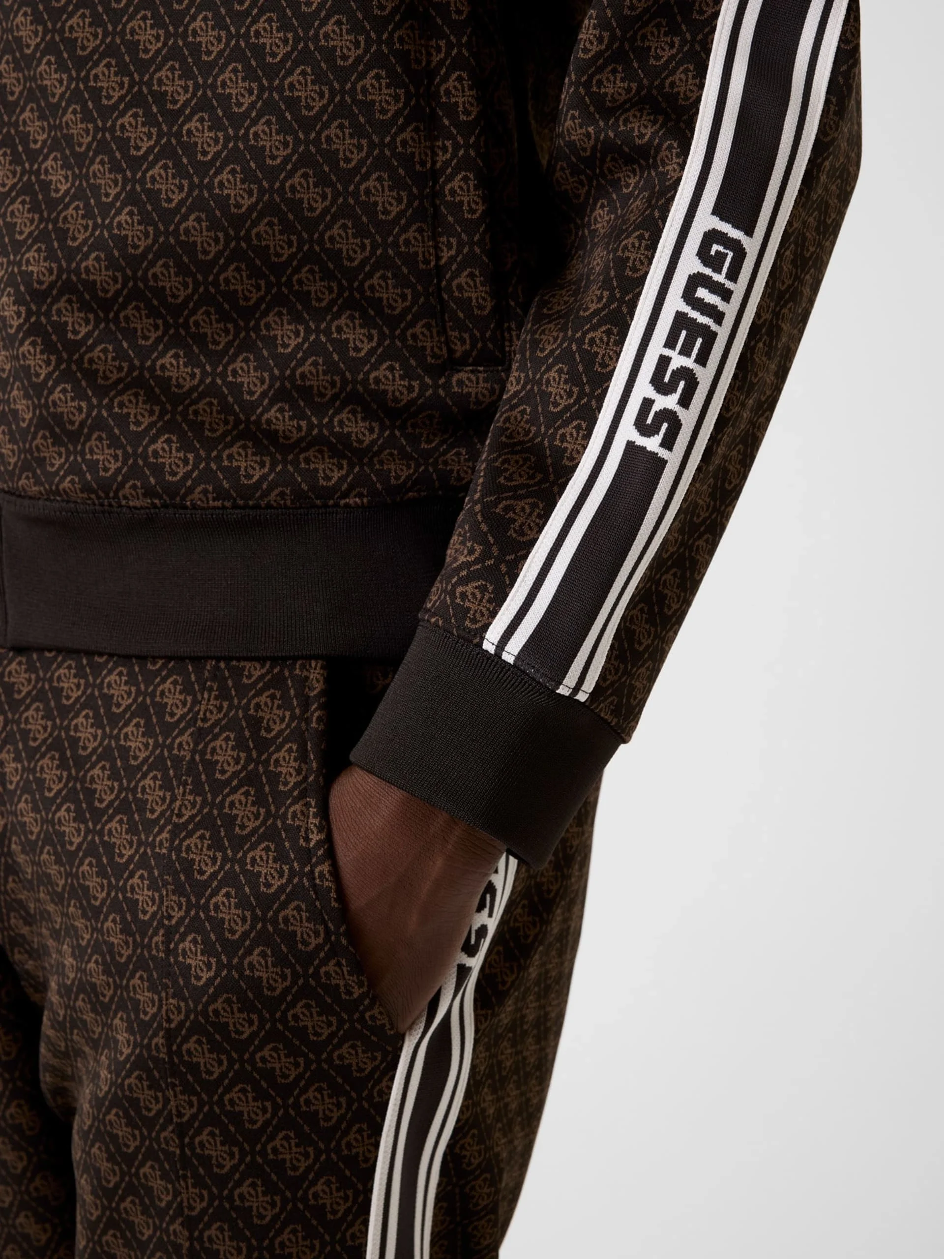 Guess Parimo 4G Tam Fermuarlı Erkek Çok Renkli Sweatshirt Z5BQ13K2042-FNJY