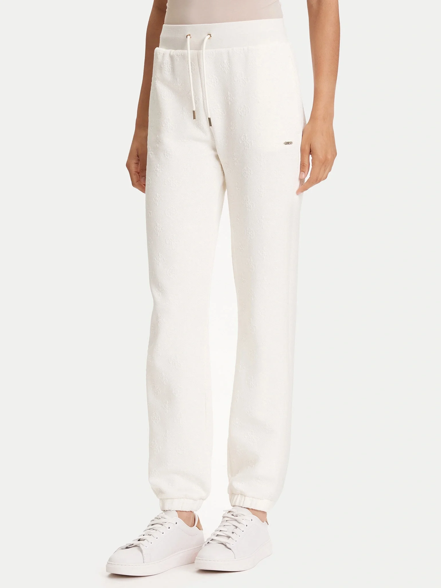 Guess Peony Kadın Beyaz Aktif Regular Fit Eşofman Altı V5YB06KBSL2-F0EP