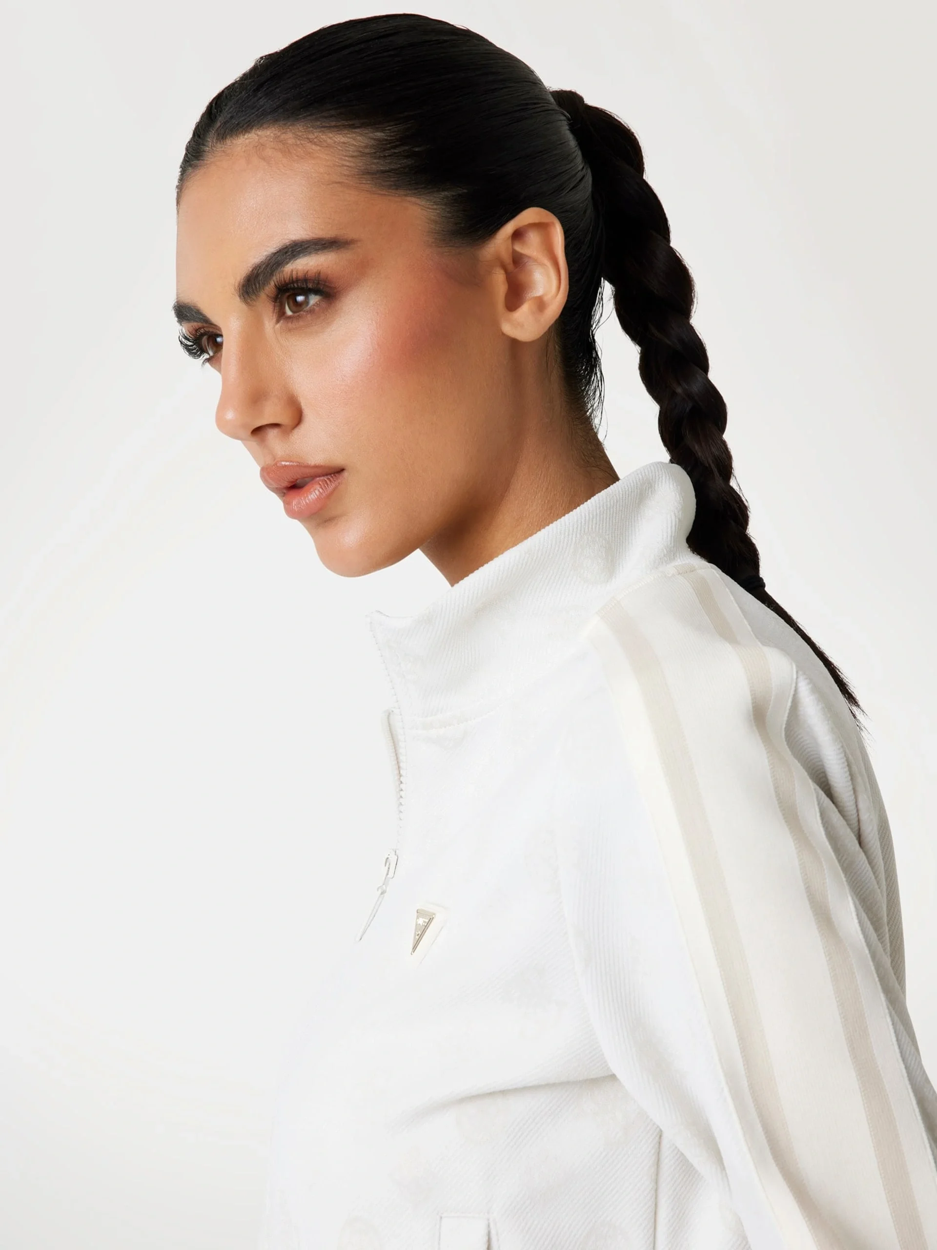 Guess Peony Kadın Beyaz Aktif Sweatshirt V5YQ07K0282-F0ER