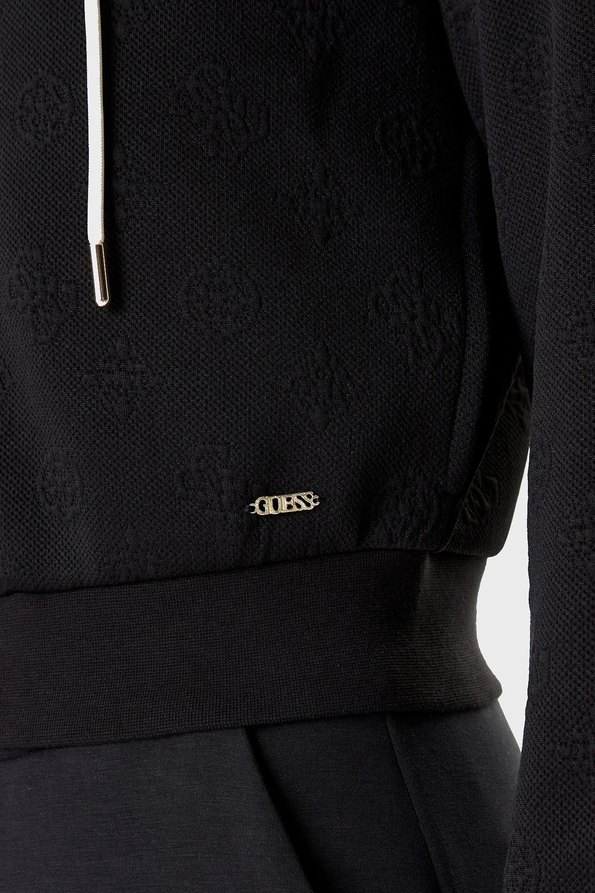 Guess Peony Kadın Siyah Aktif  Eşofman Üstü  V5YQ06KBSL2-FJ8A