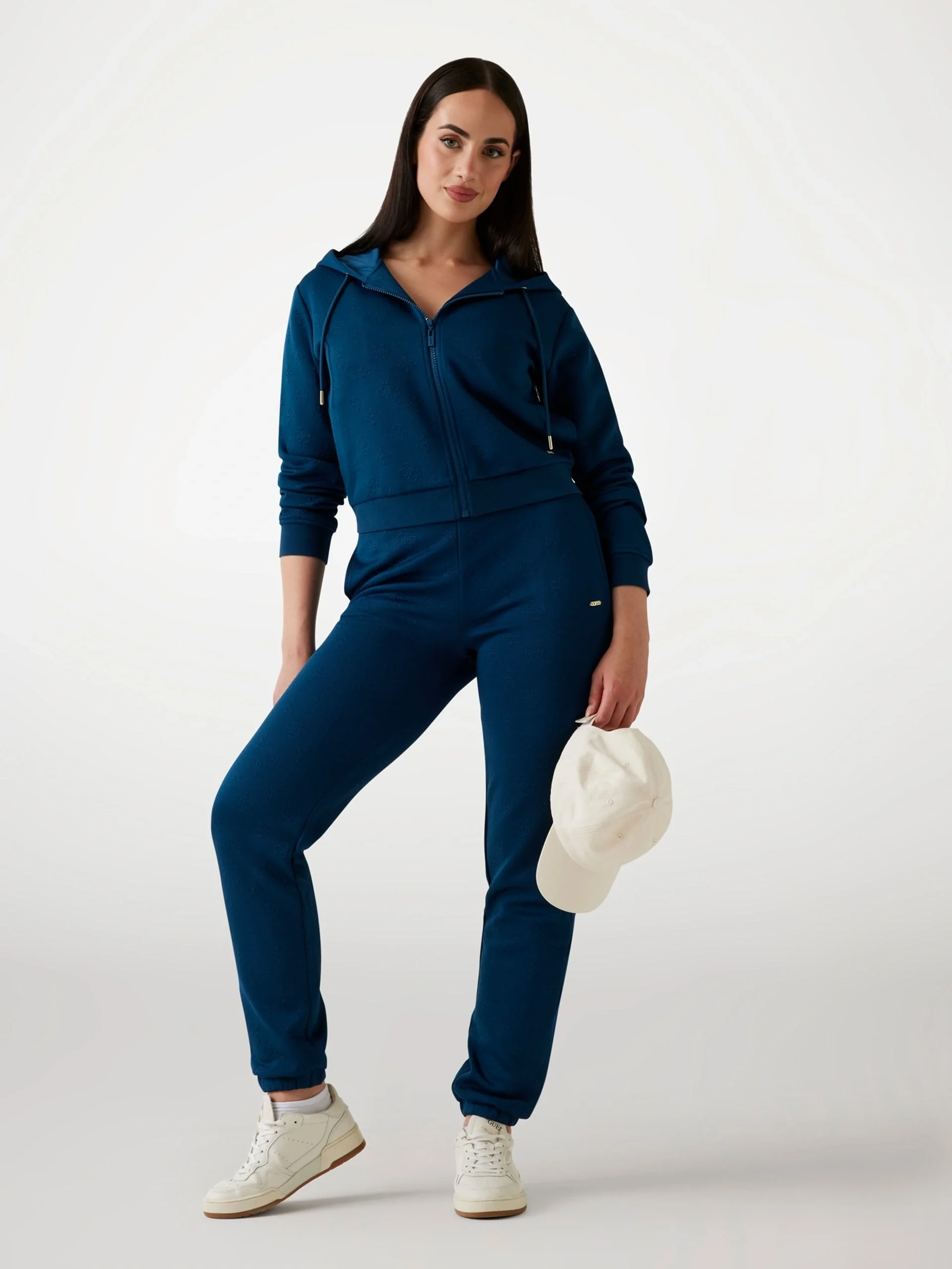 Guess Peony Kadın Yeşil Aktif  Eşofman Üstü  V5YQ06KBSL2-FBBO