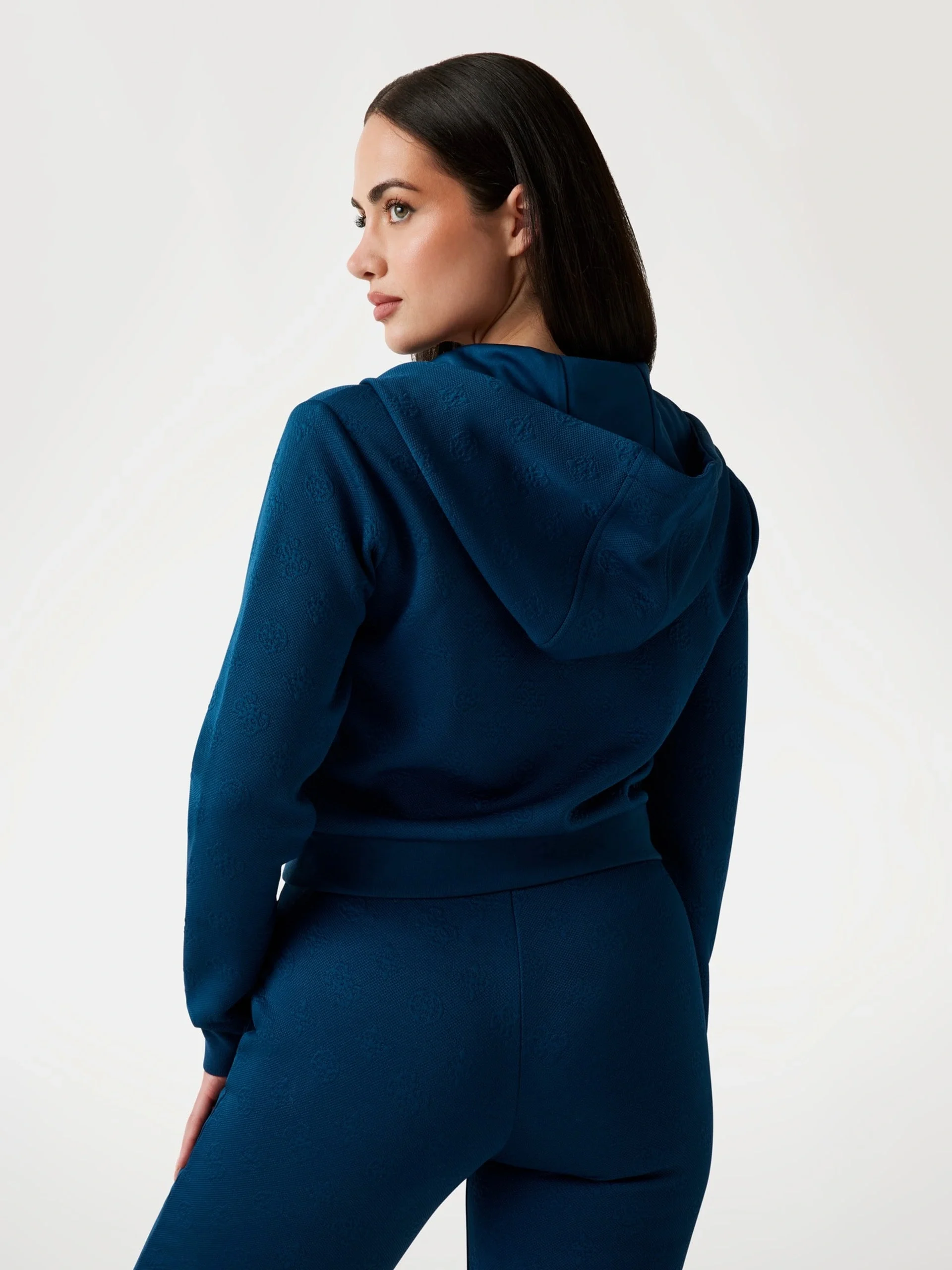 Guess Peony Kadın Yeşil Aktif  Eşofman Üstü  V5YQ06KBSL2-FBBO