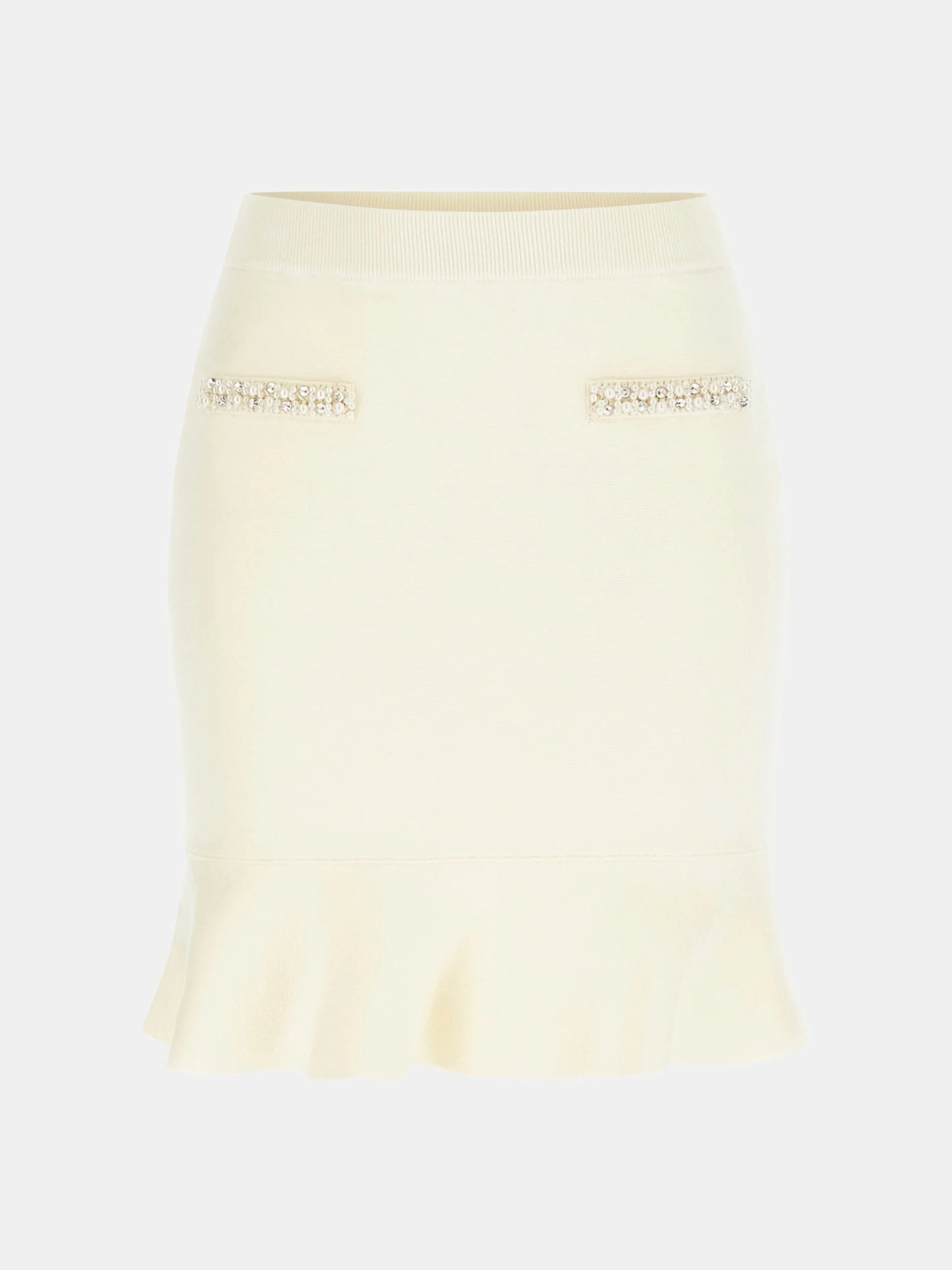 Guess Raina Triko Kadın Beyaz Etek W6RD75Z4422-G012