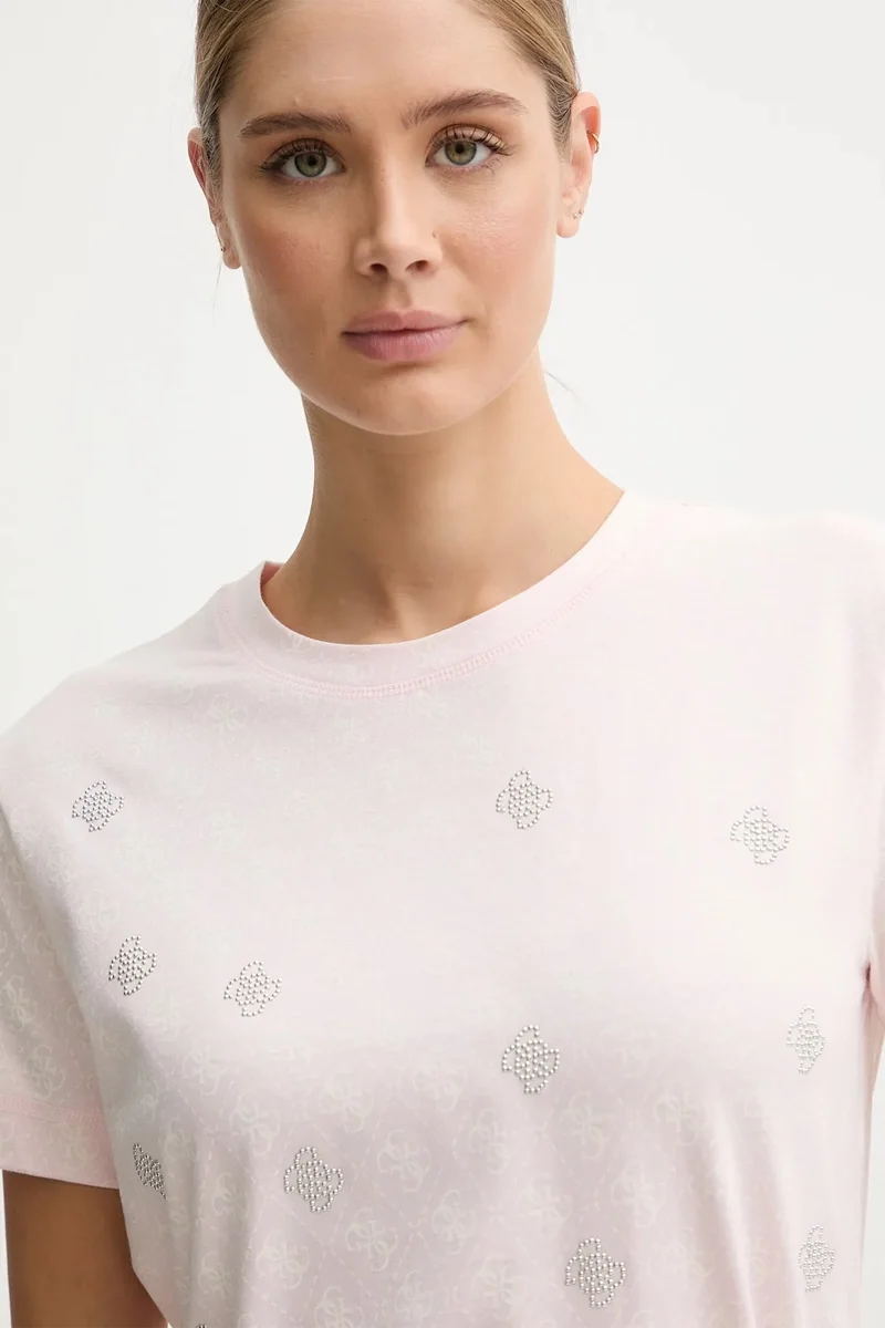 Guess Rhombus Kadın Çok Renkli Aktif Regular Fit T-Shirt V5BI14I3Z14-P6GE