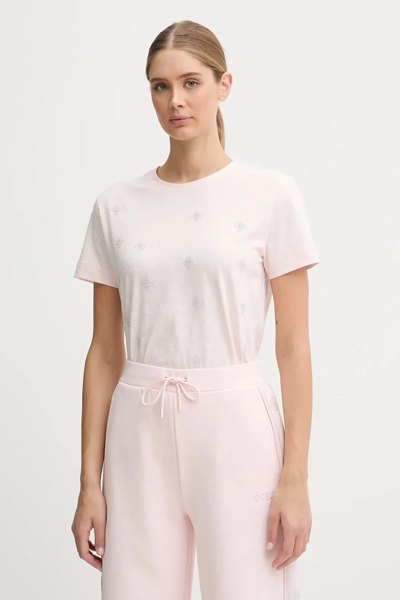 Guess Rhombus Kadın Çok Renkli Aktif Regular Fit T-Shirt V5BI14I3Z14-P6GE