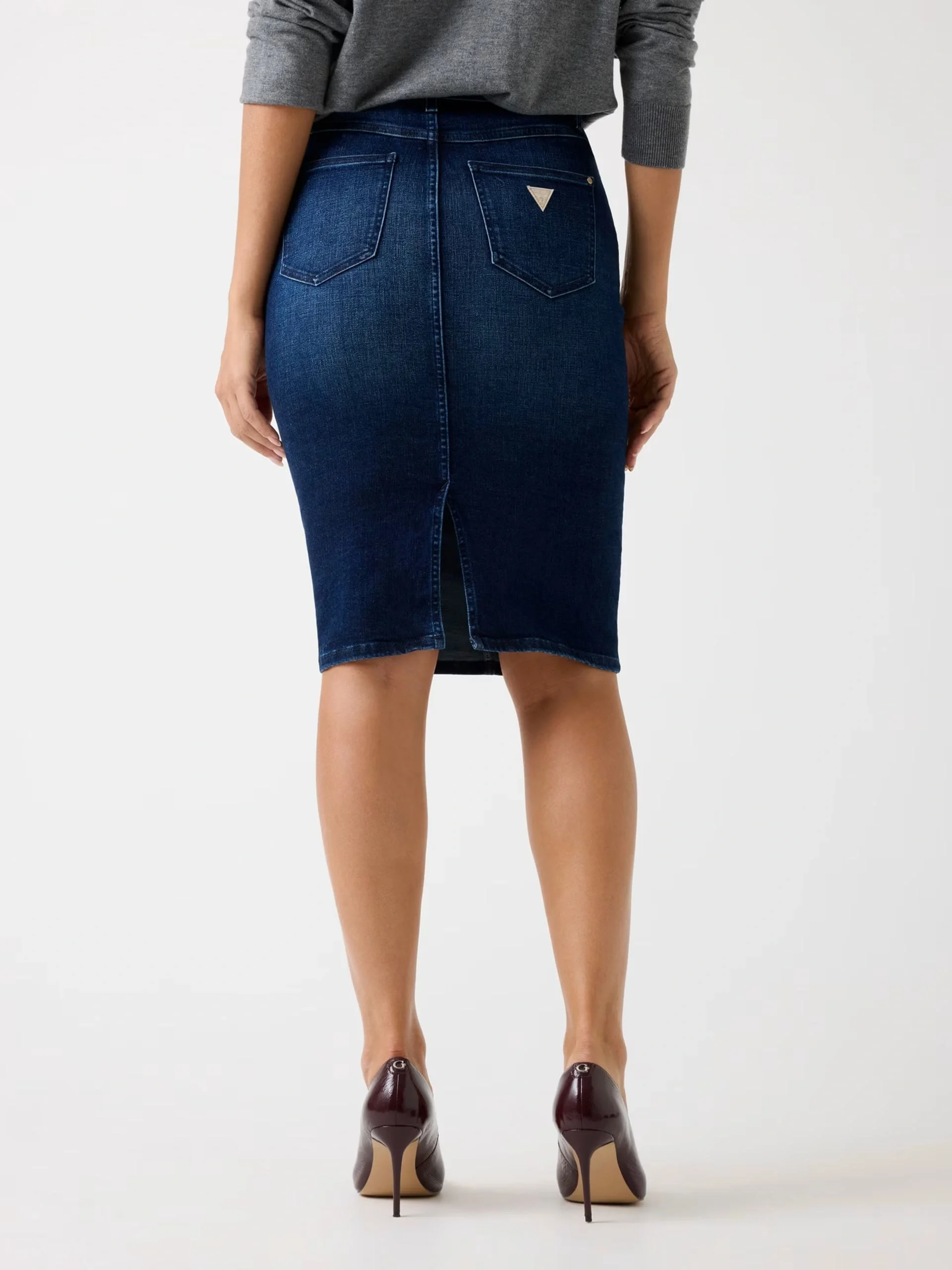 Guess Riley Kadın Lacivert Kalem Etek W5BD1TD0791-NOF4