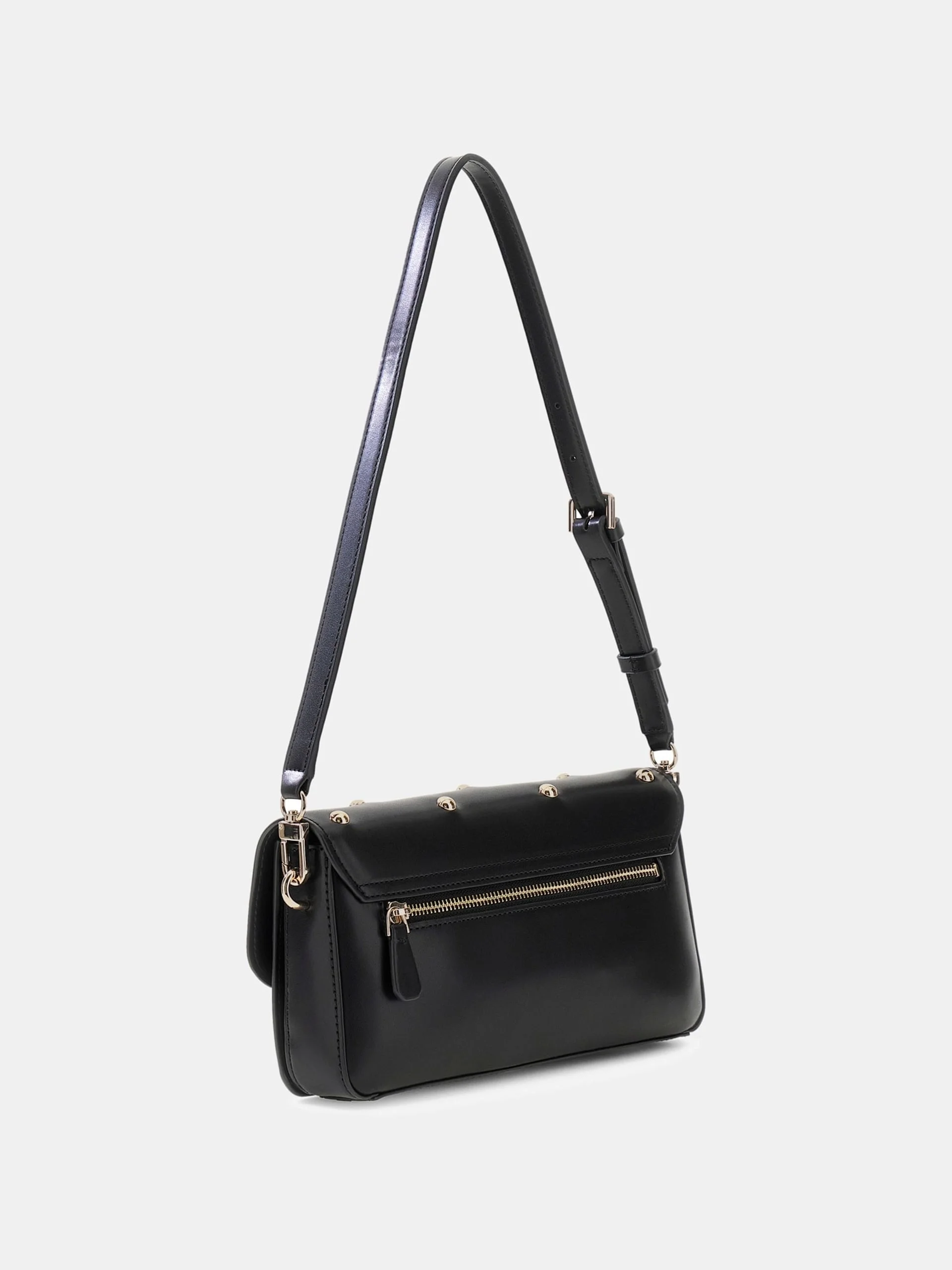 Guess Sadie Kapaklı Omuz Kadın Siyah Omuz Çantası HWVG8118190-BLA