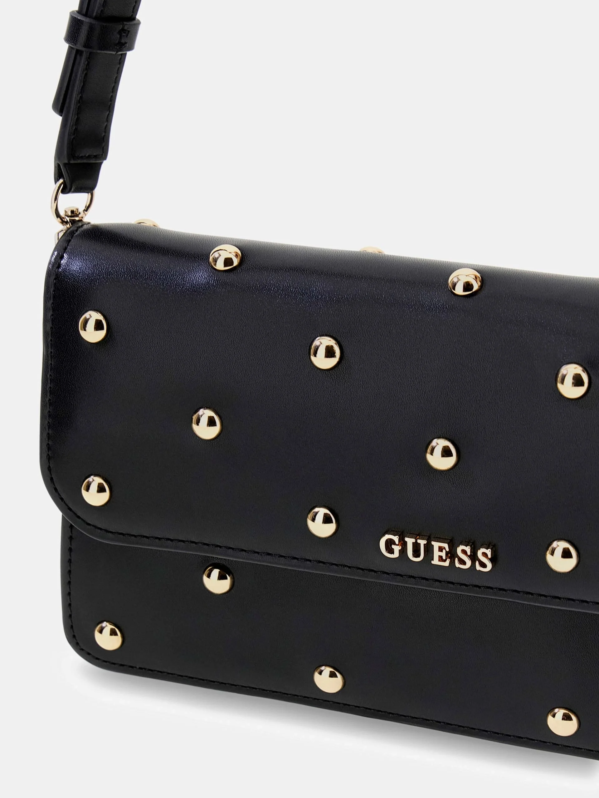 Guess Sadie Kapaklı Omuz Kadın Siyah Omuz Çantası HWVG8118190-BLA